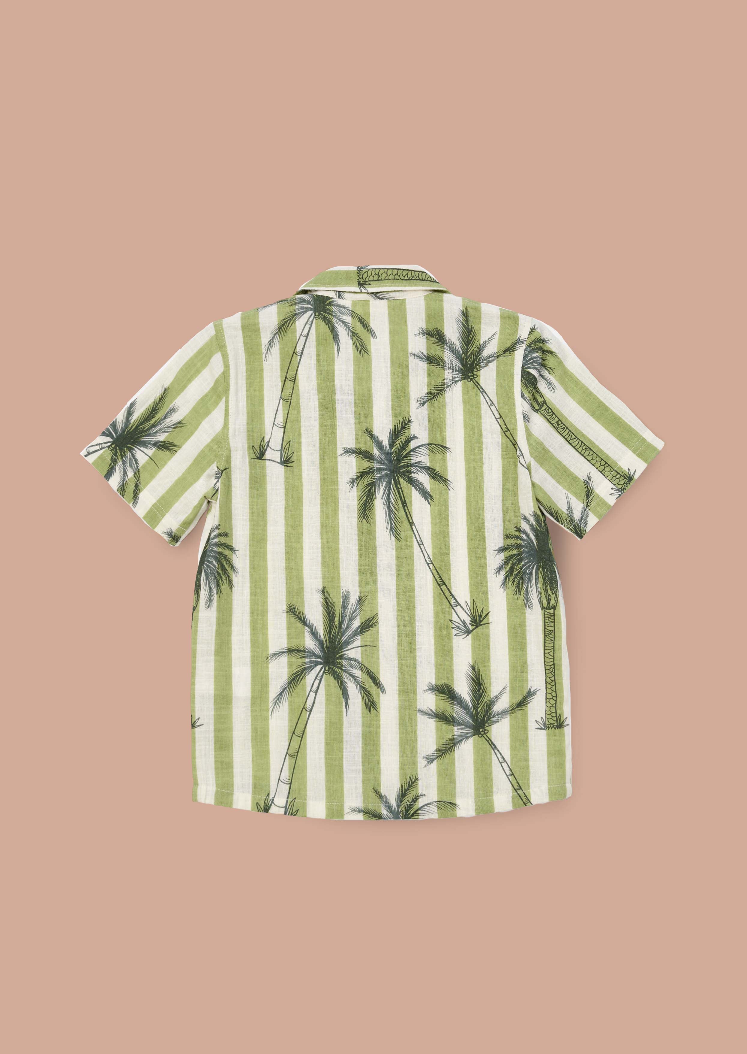 Jamie Green Palm Print Resort Shirt