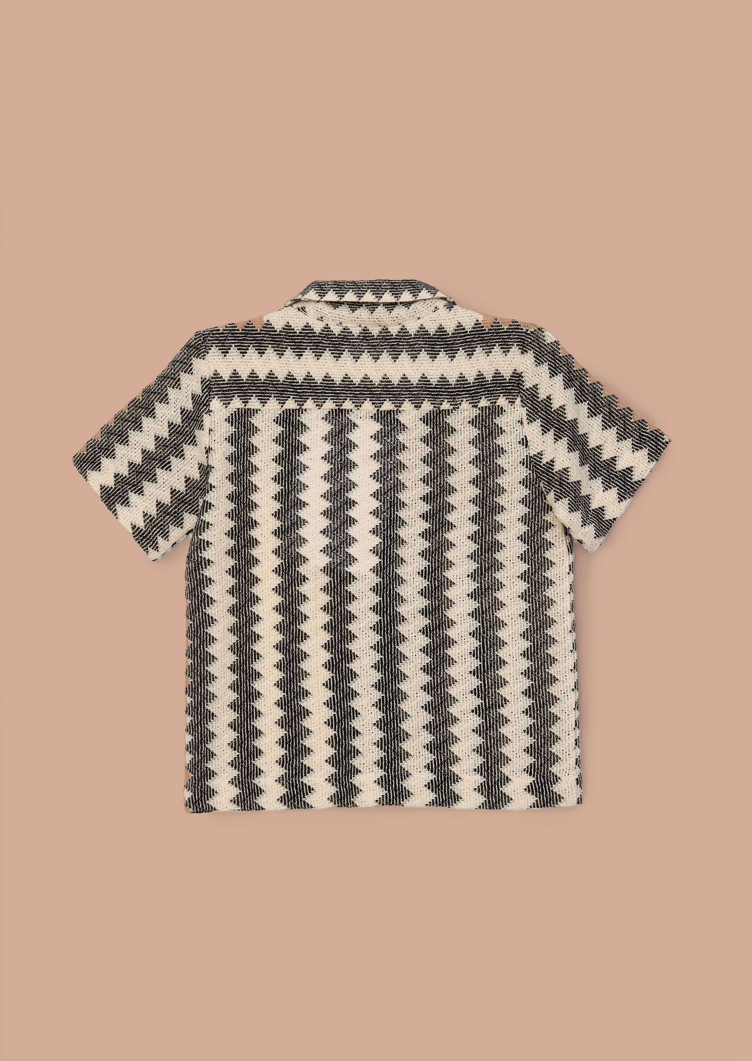 Buy Boys Black Stripe Knitted Shirt
