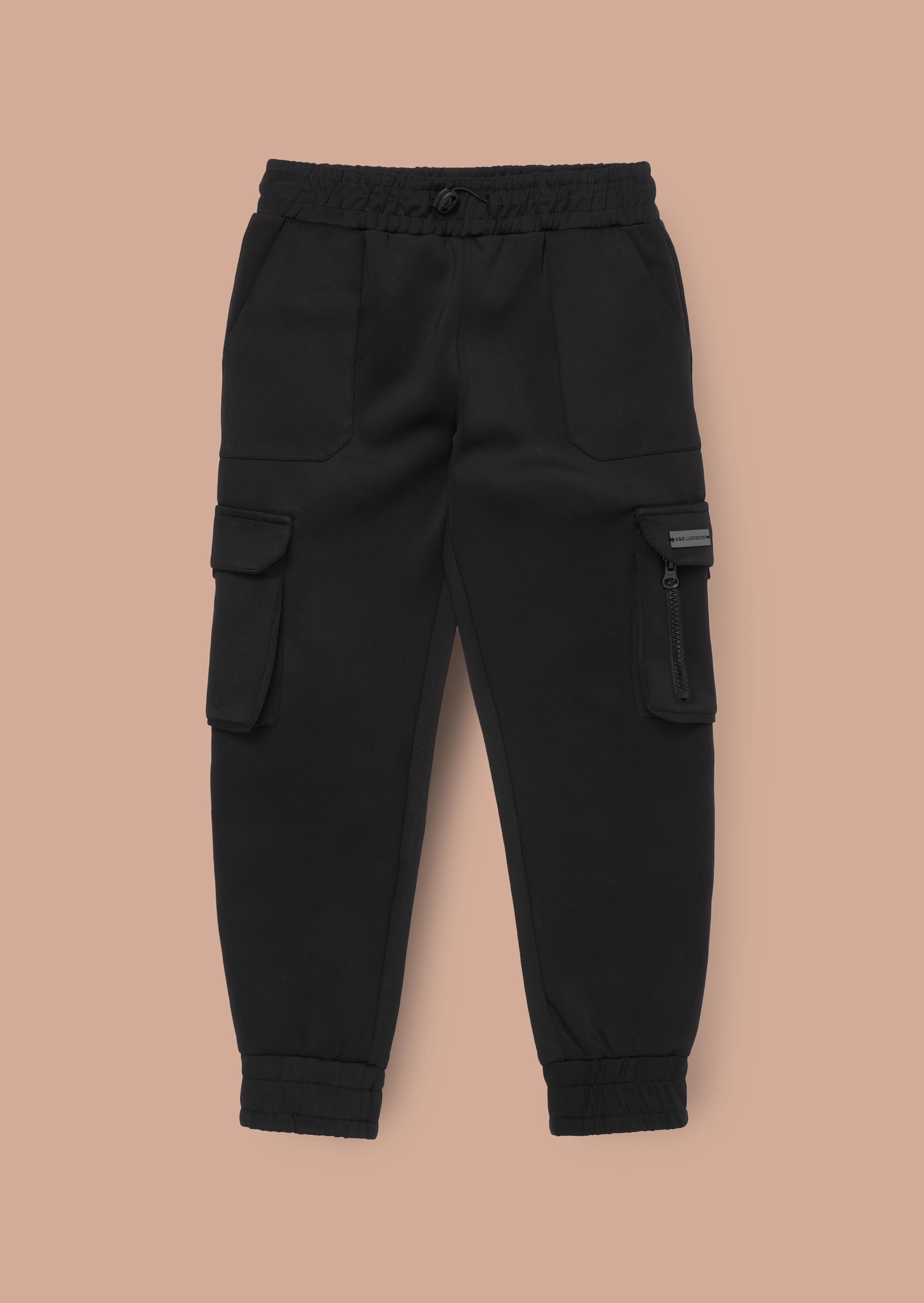 Online Black Sporty Technical Joggers