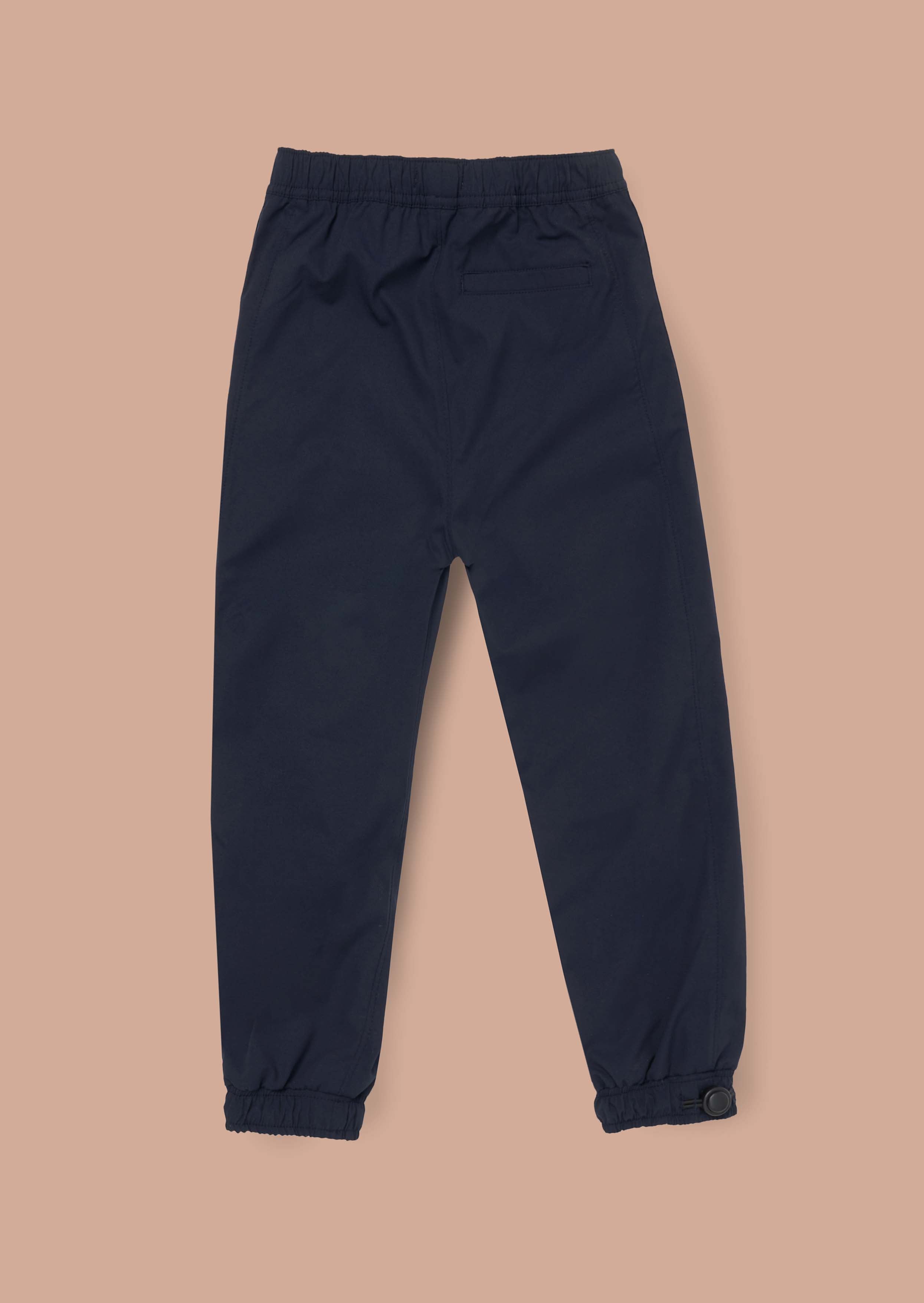 Buy Boys Navy Panelled Mix Fabric Joggers