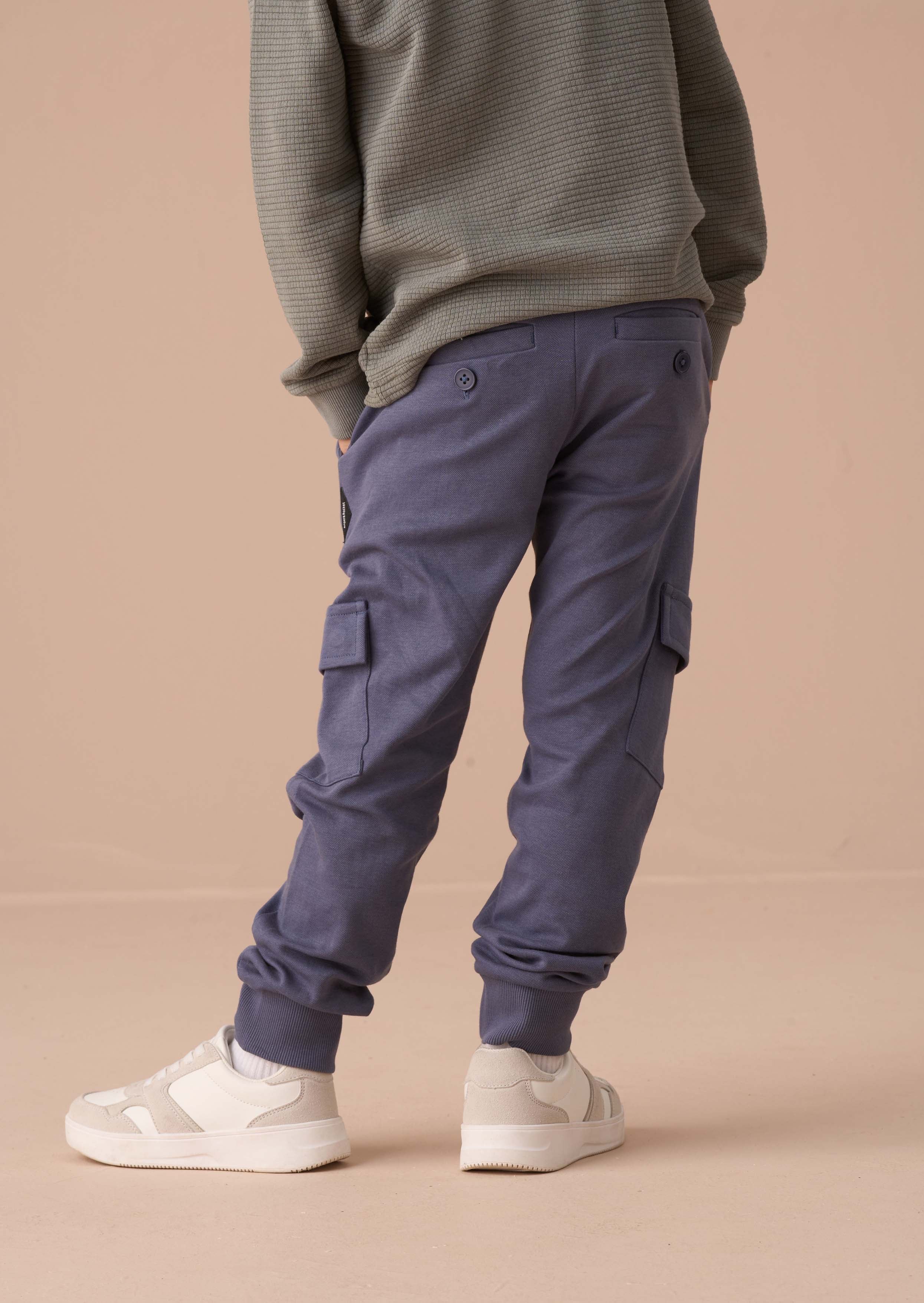 Boy Smart Blue Cargo Pants
