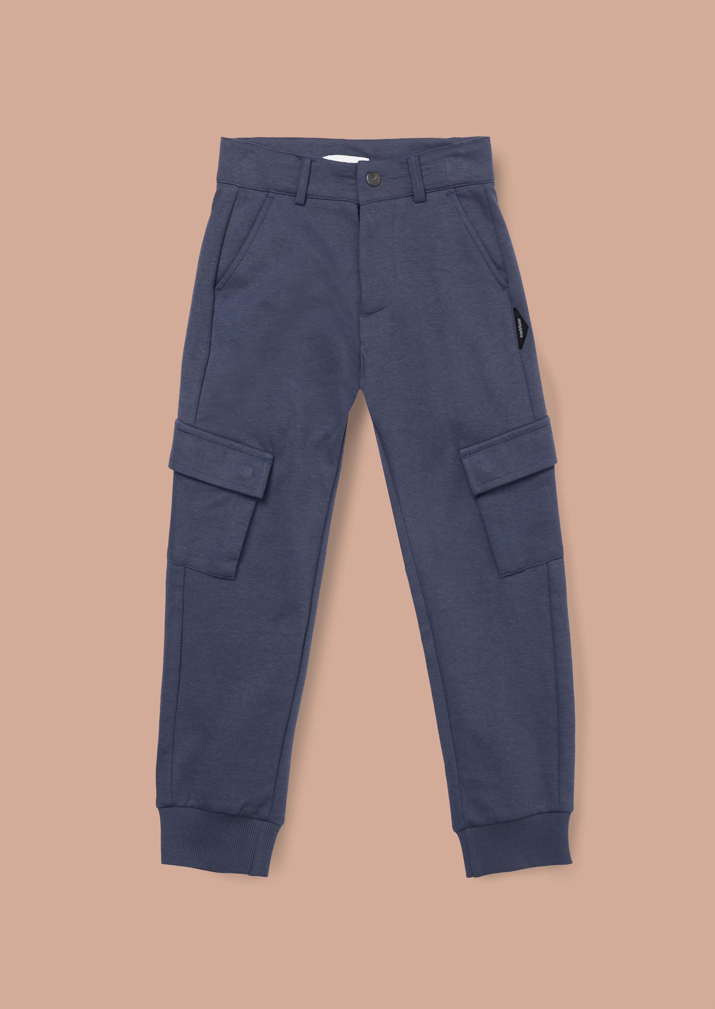 Buy Blue Smart Cargo Trousers
