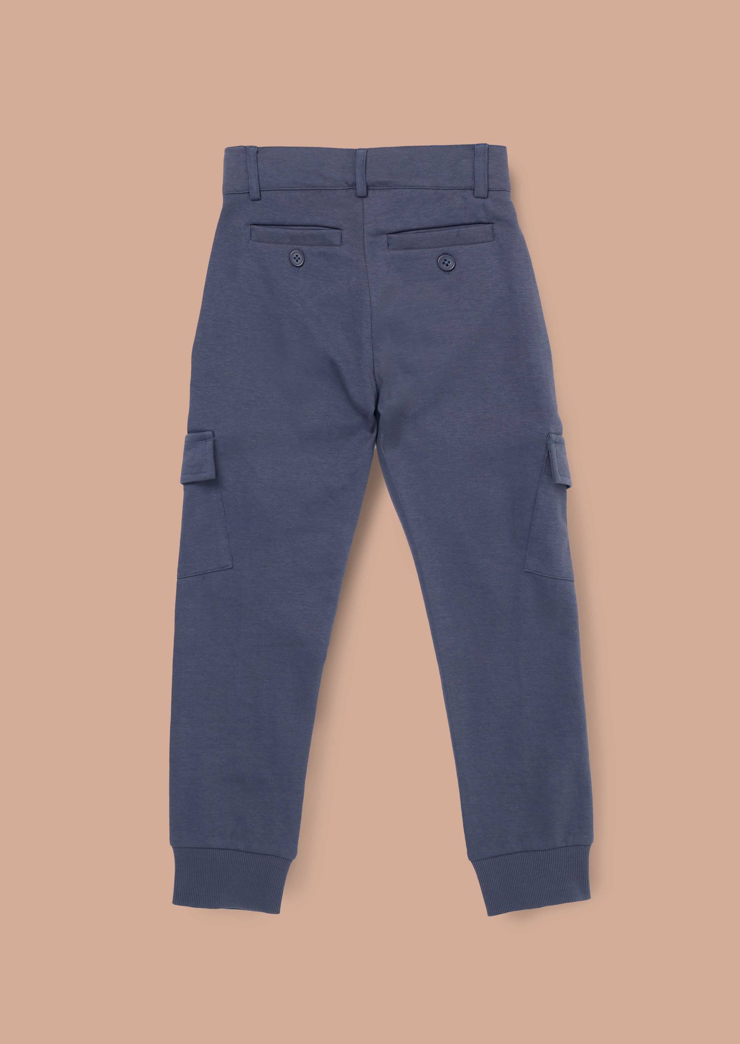 Outfit Blue Smart Cargo Trousers