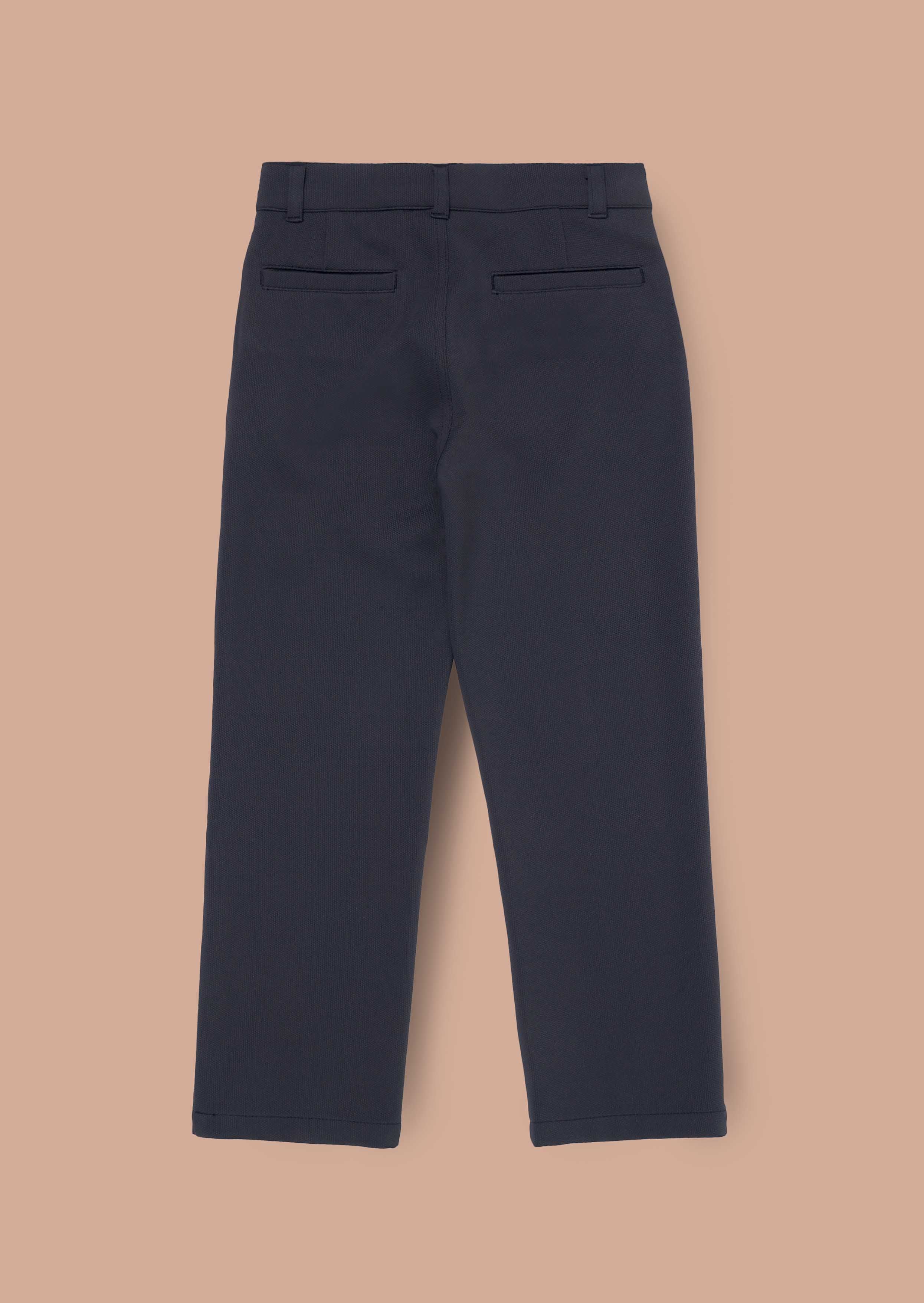 Cotton Black Smart Chino Trouser