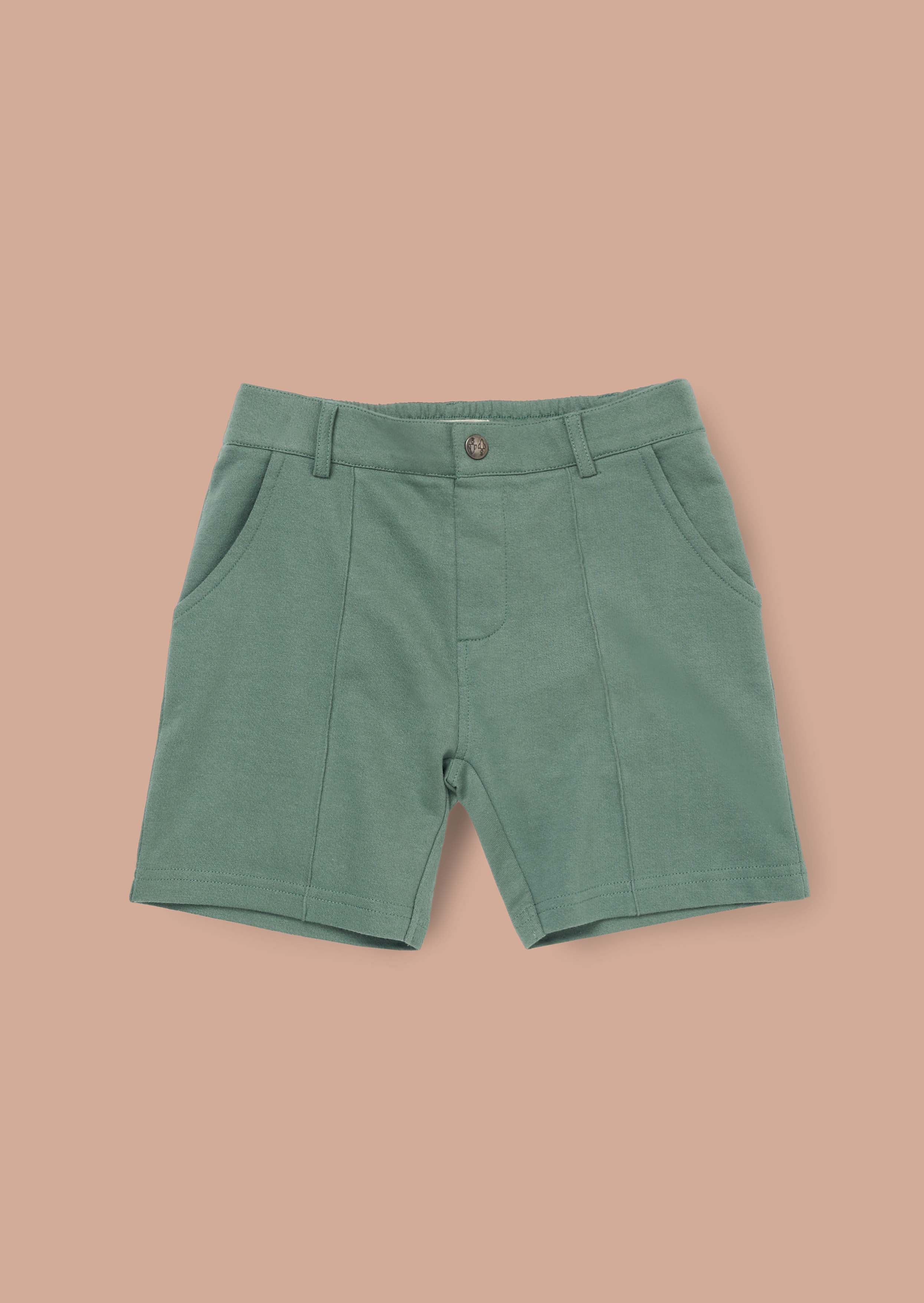 Buy Green Textured Smart Shorts