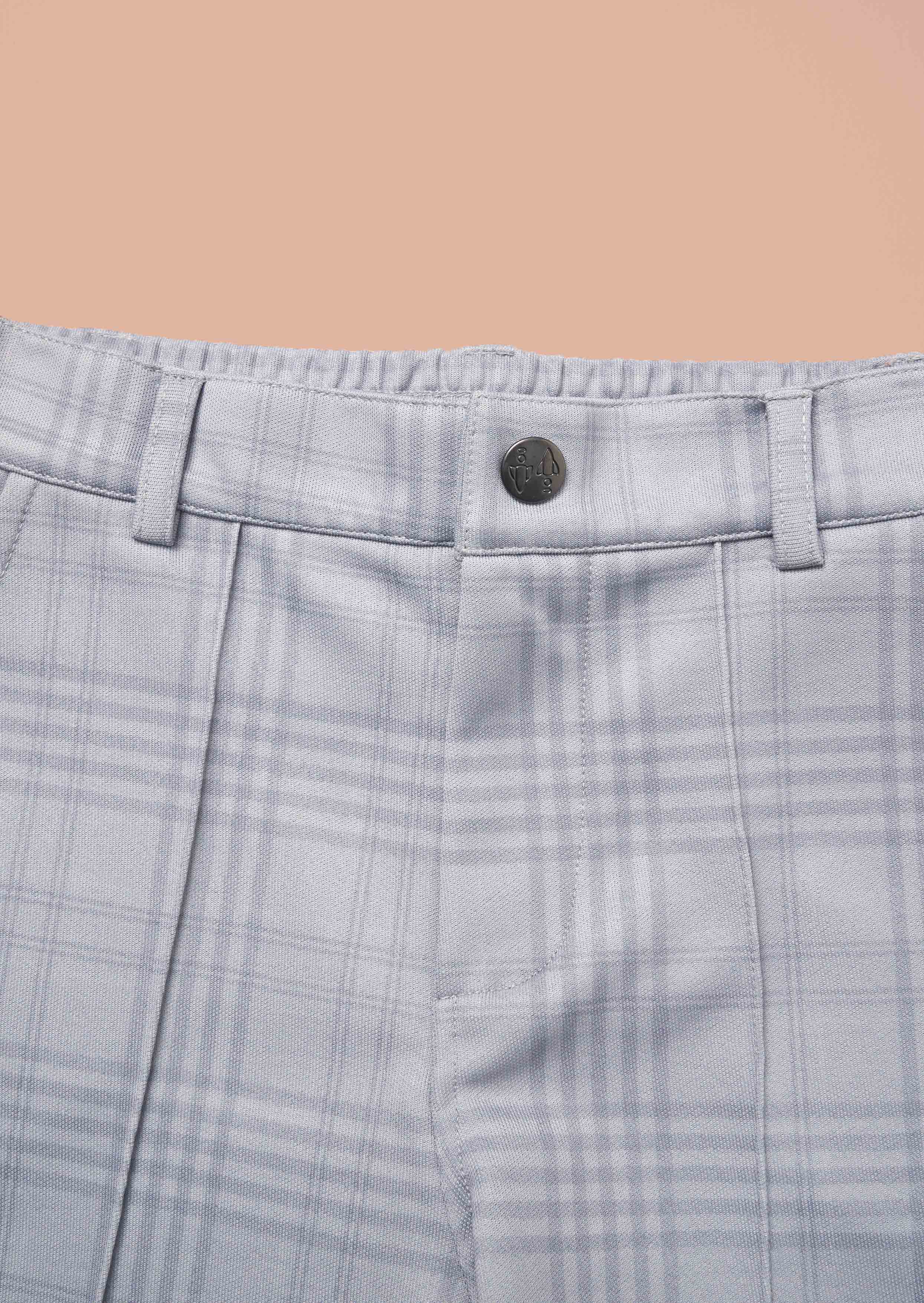 Checked Grey Shorts