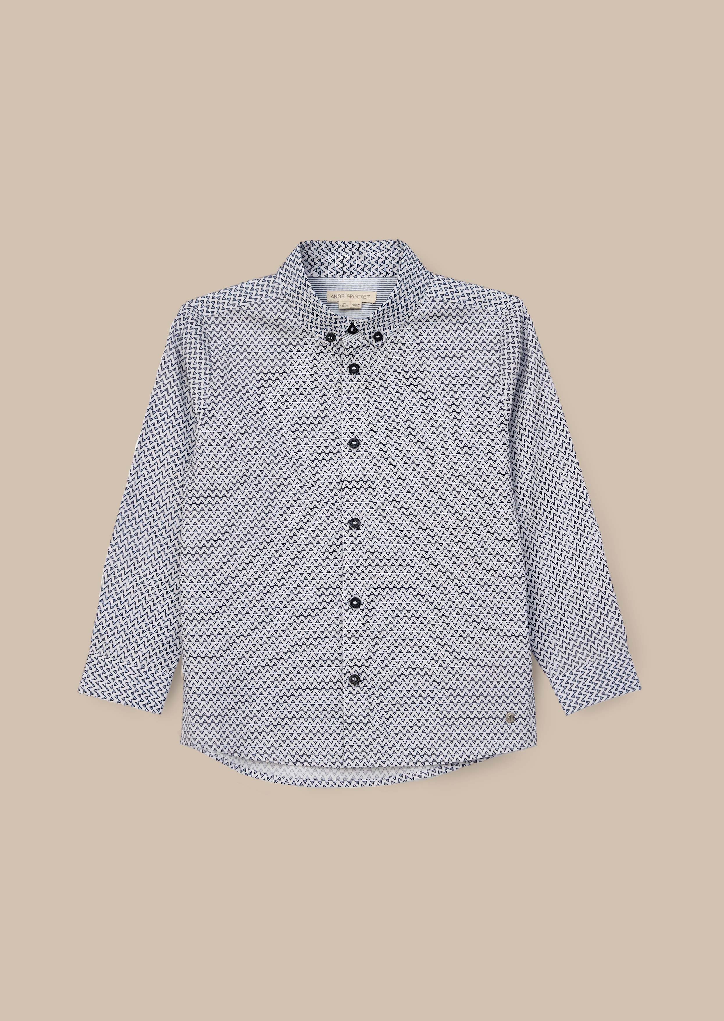 Buy White Geometric Print Shirt