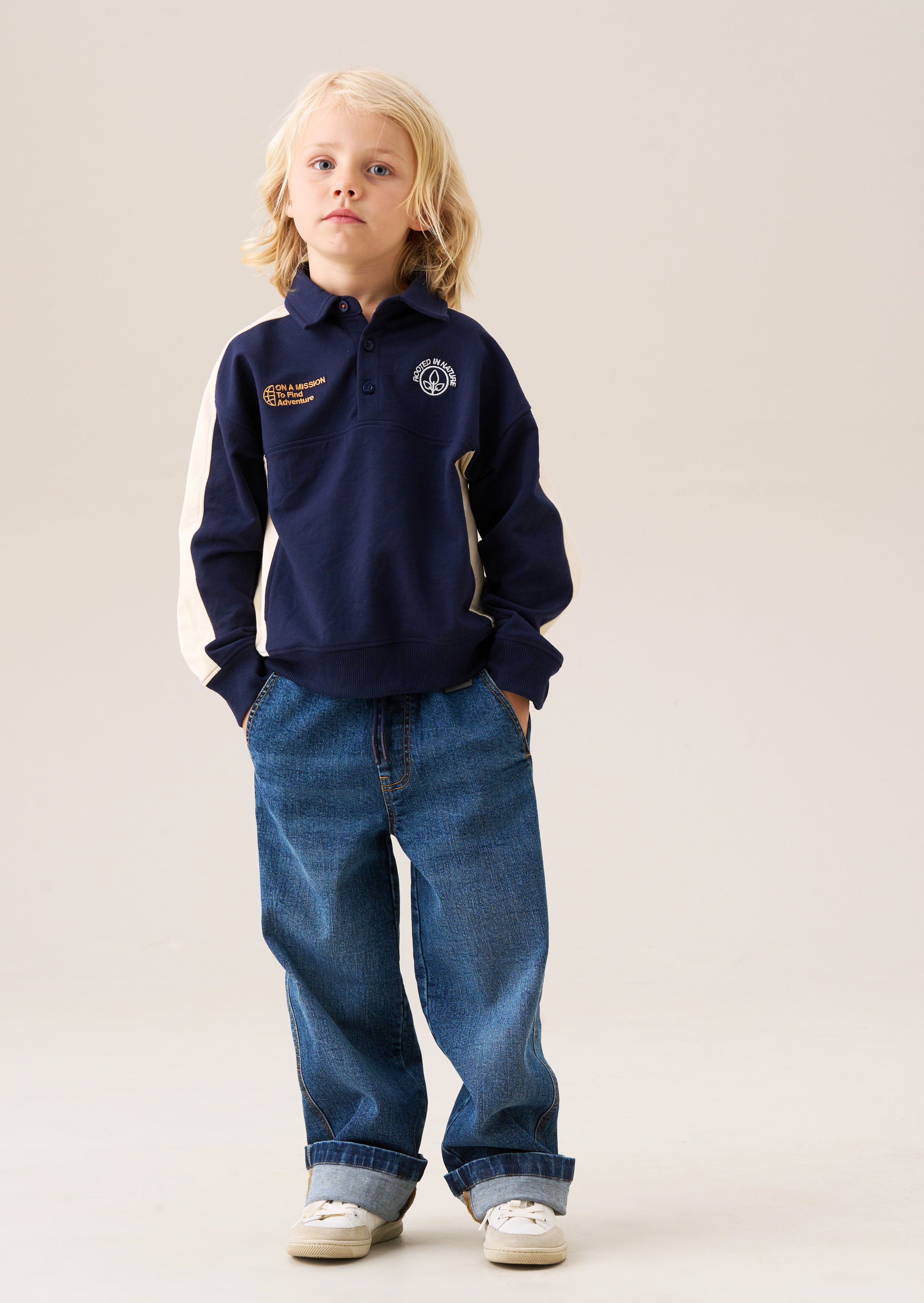Wyatt Button Neck Sweatshirt
