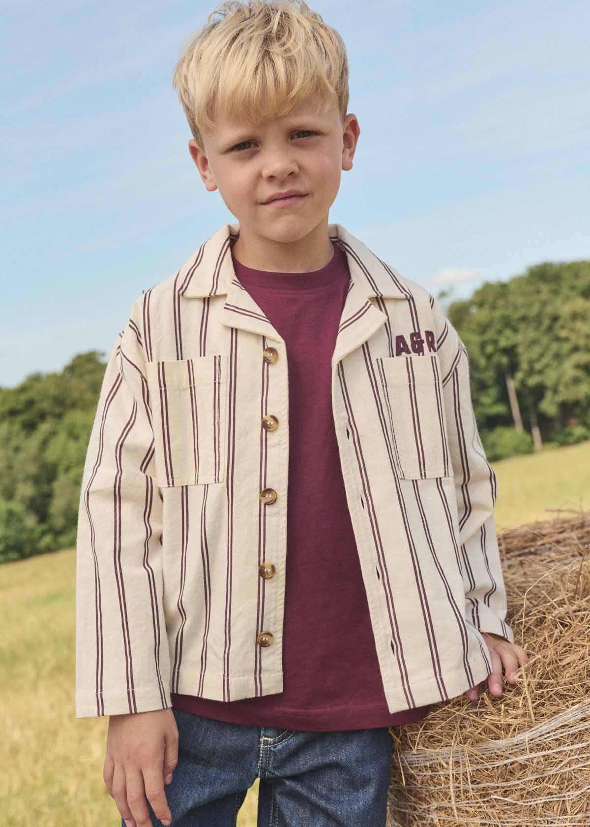 Cooper Stripe Canvas Shacket