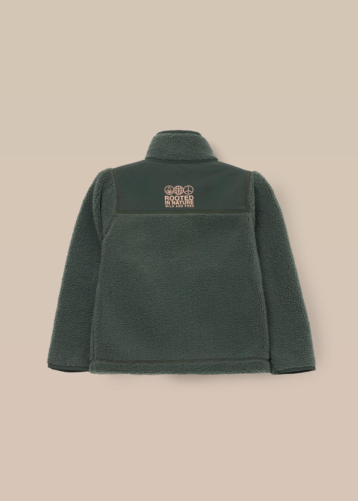Buy Boys Zip Through Sherpa Fleece Green