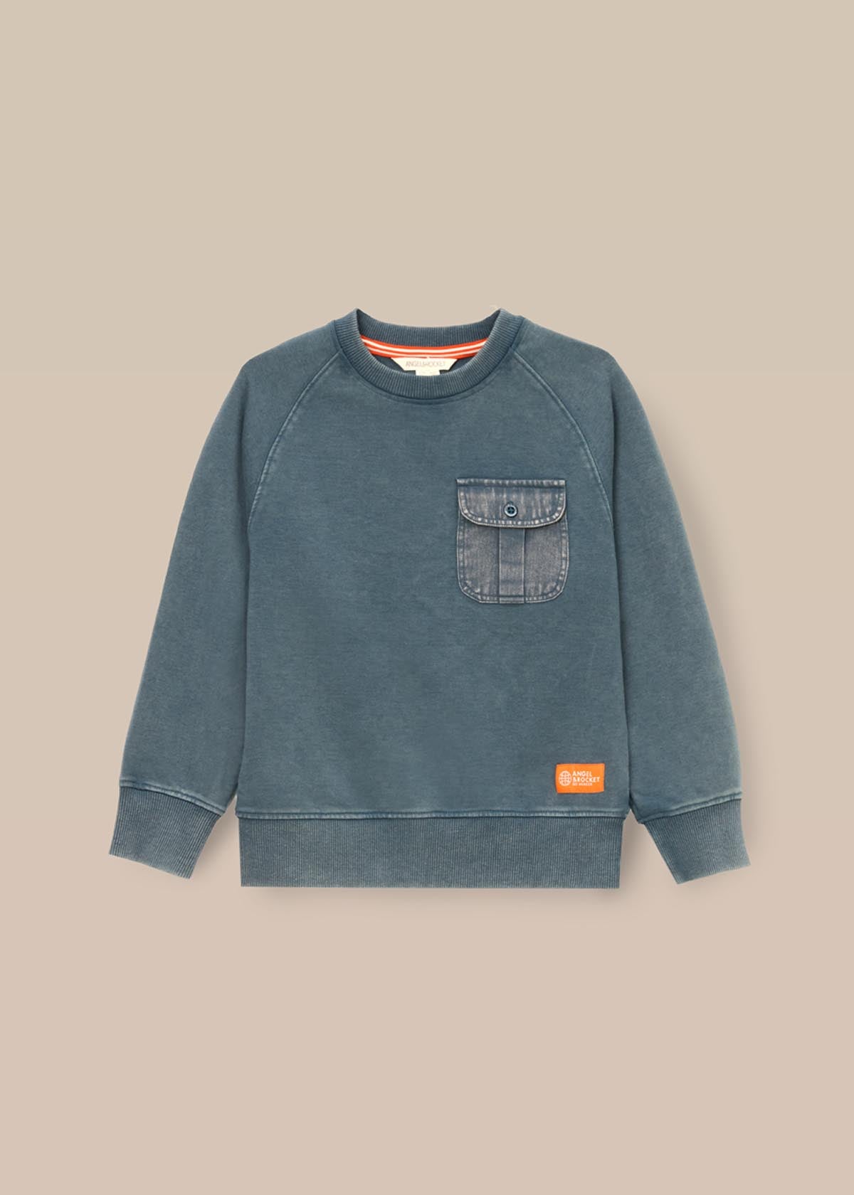 solid boys Utility Sweatshirt Blue