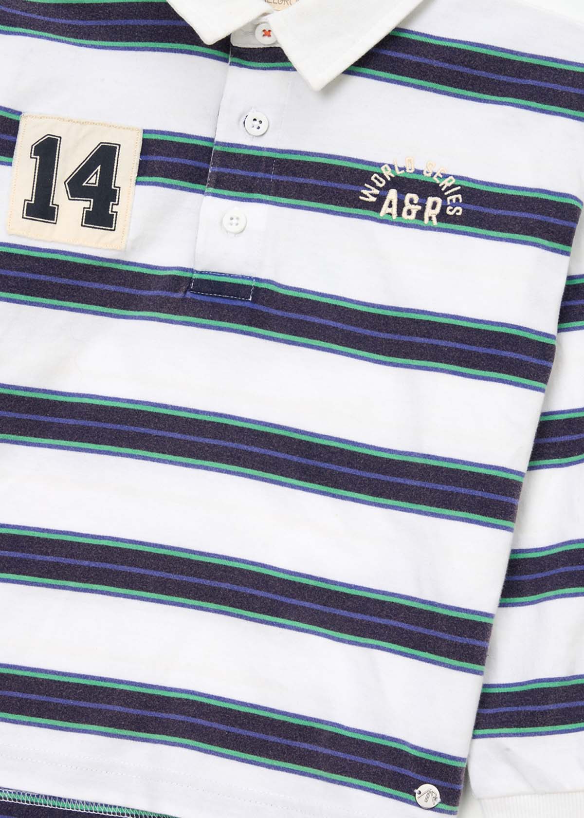 Buy Online Boy Luka Yarn Dyed Stripe Rugby Shirt