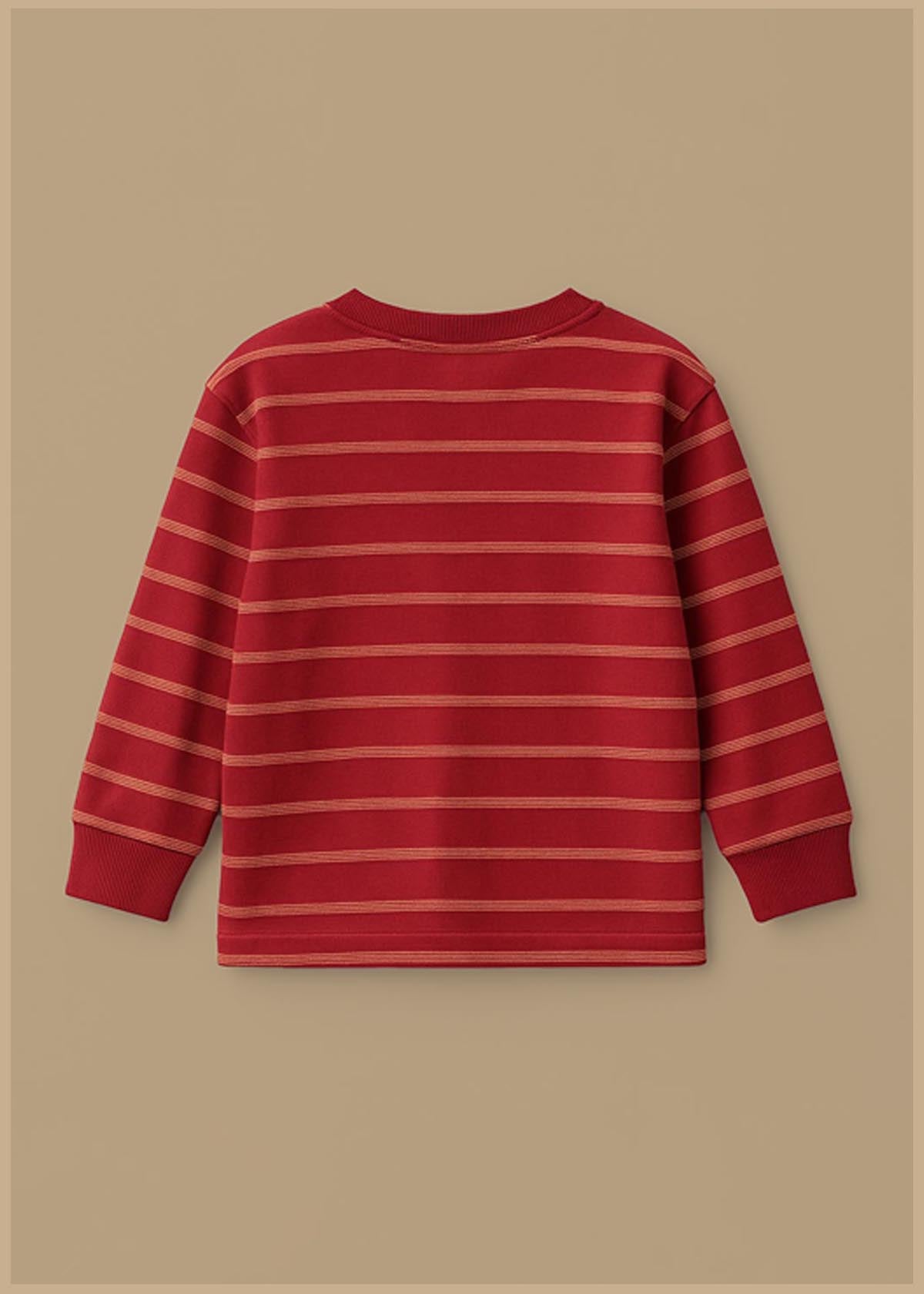 Maxwell Yarn Dyed Stripe Top - Red