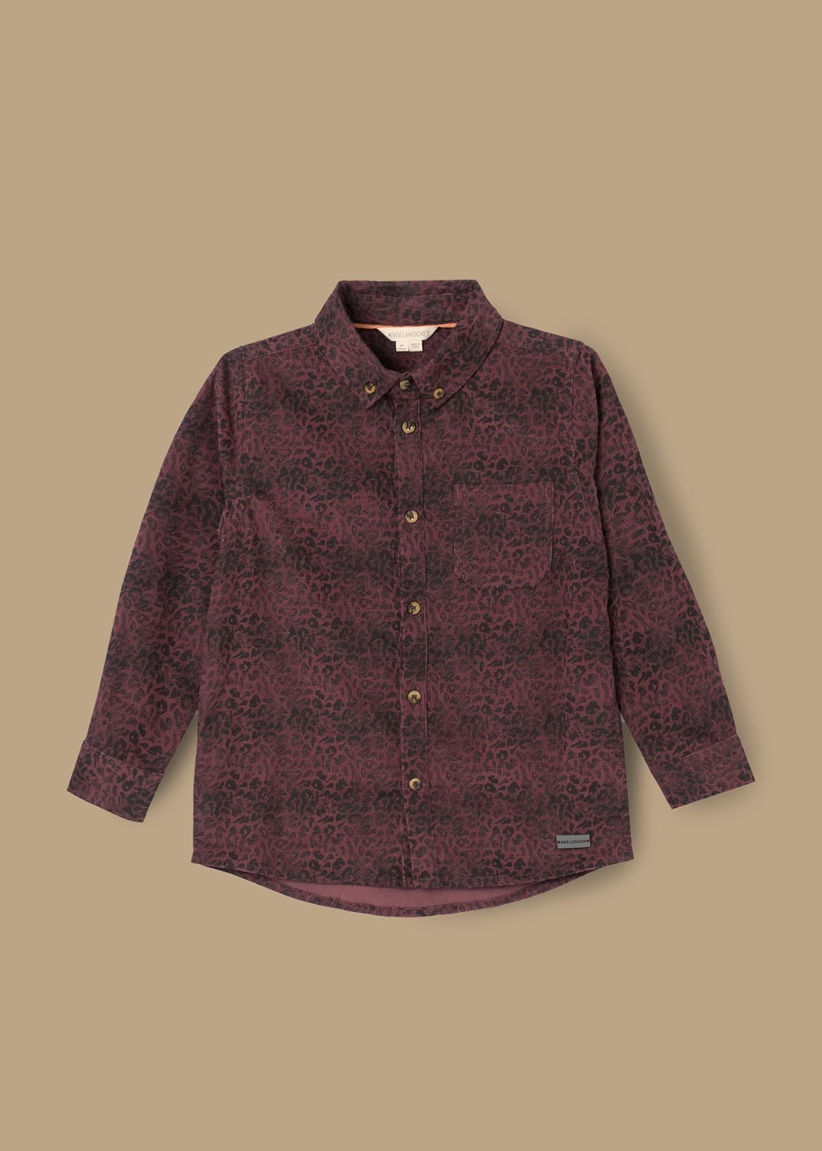 Boys Purple Jacquard Shirts
