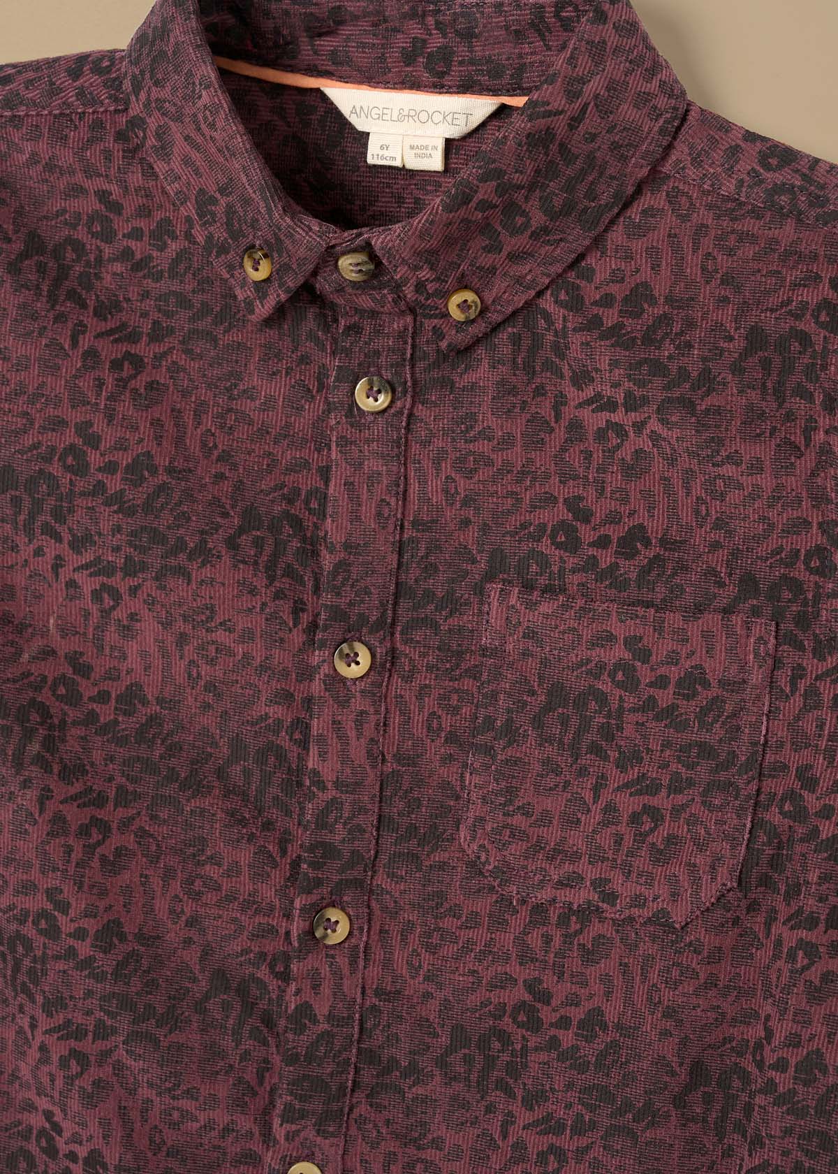 Boys Purple Jacquard Shirts