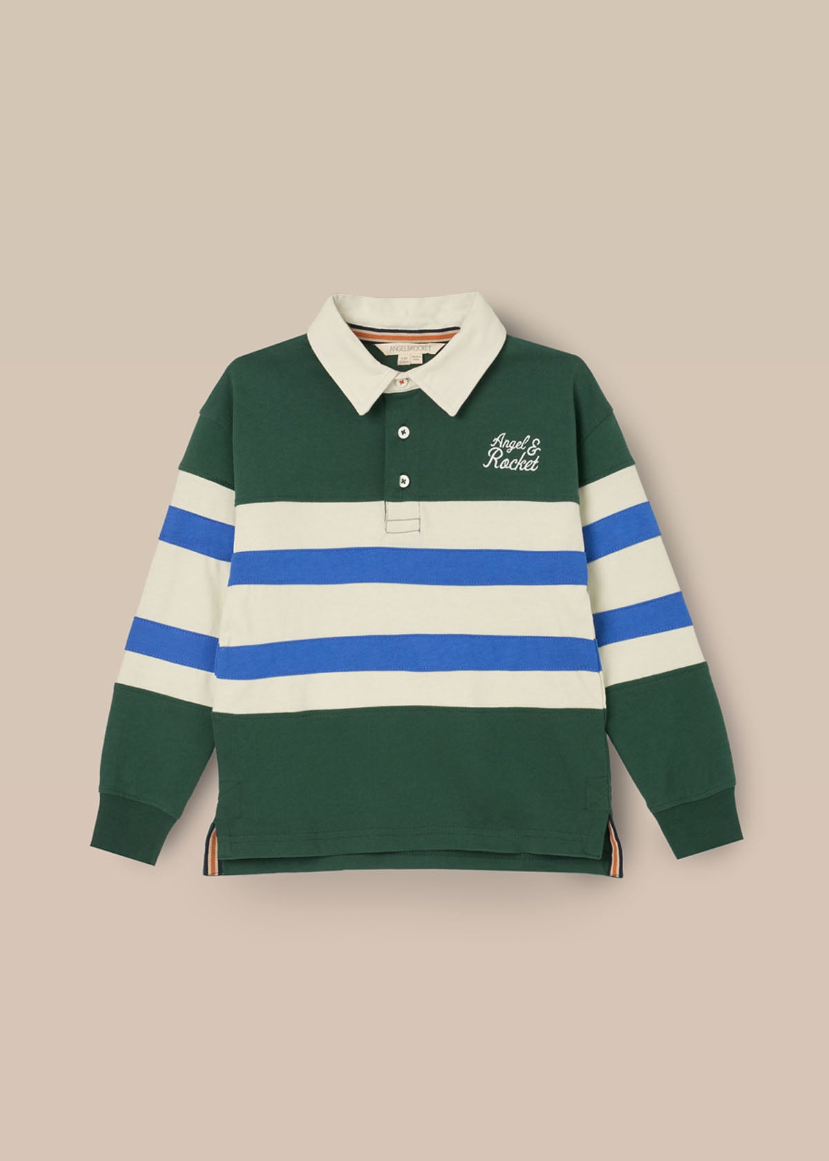 Callum Cut And Sew Rugby Shirt - Green