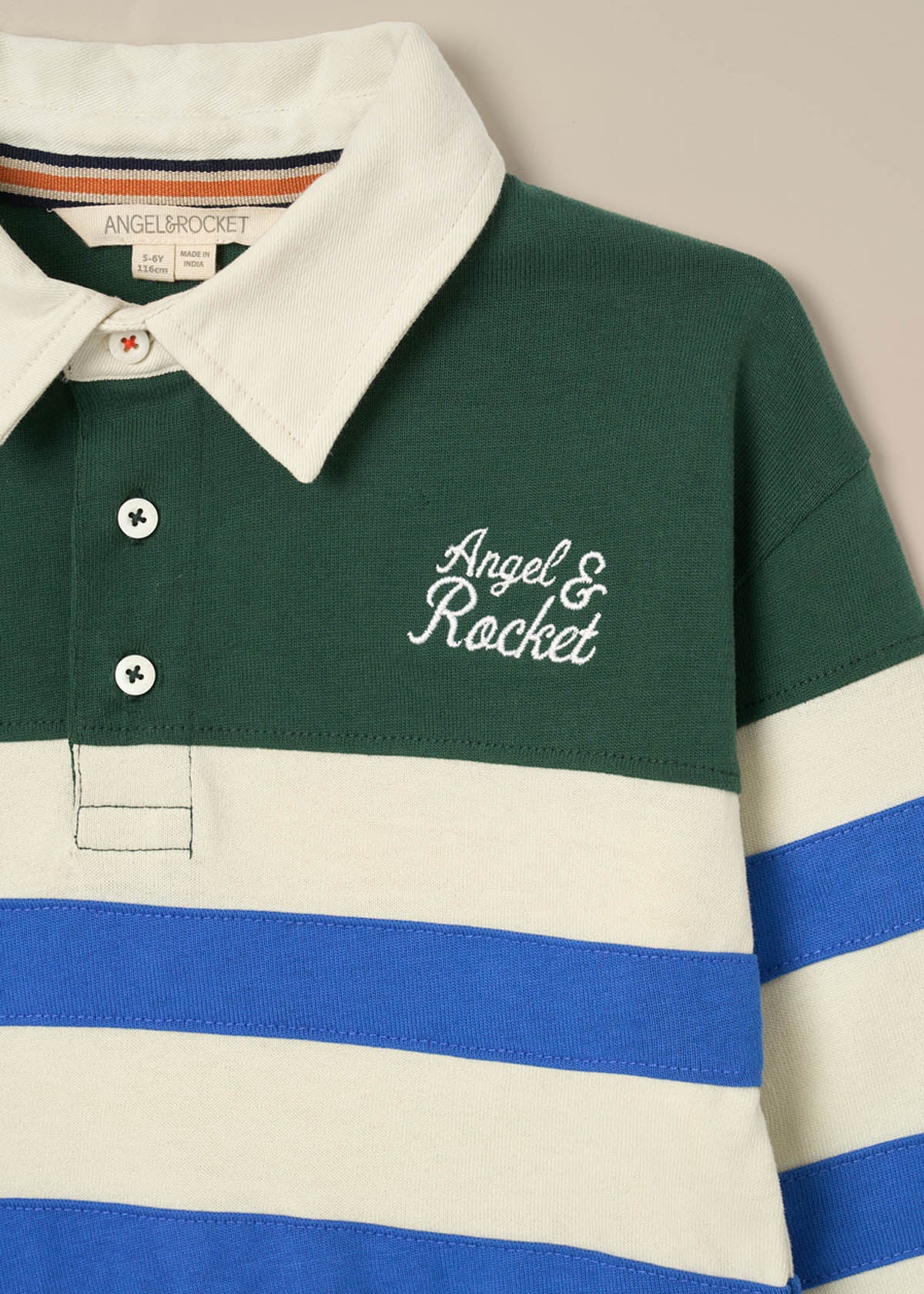 Callum Cut And Sew Rugby Shirt - Green
