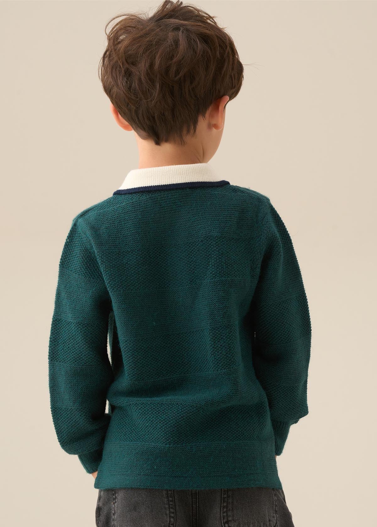 Landon Textured Knitted Polo