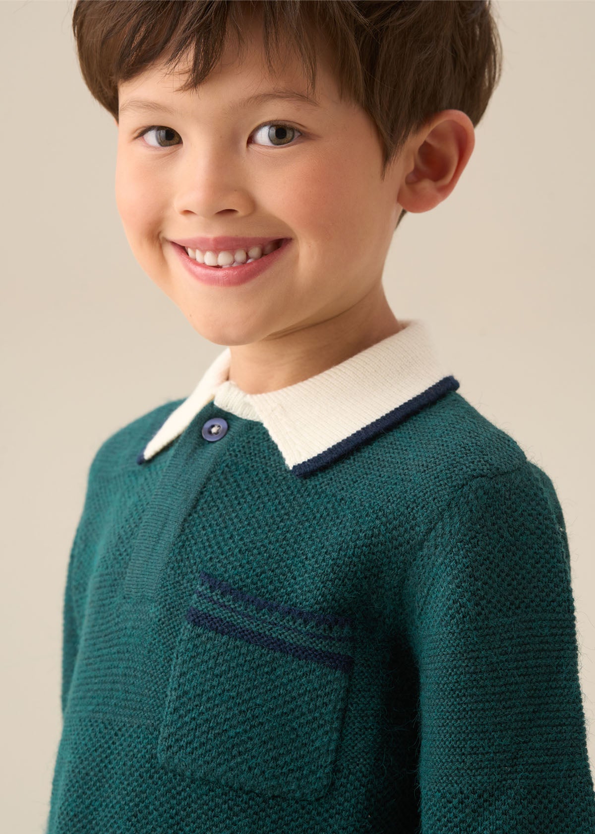 Landon Textured Knitted Polo