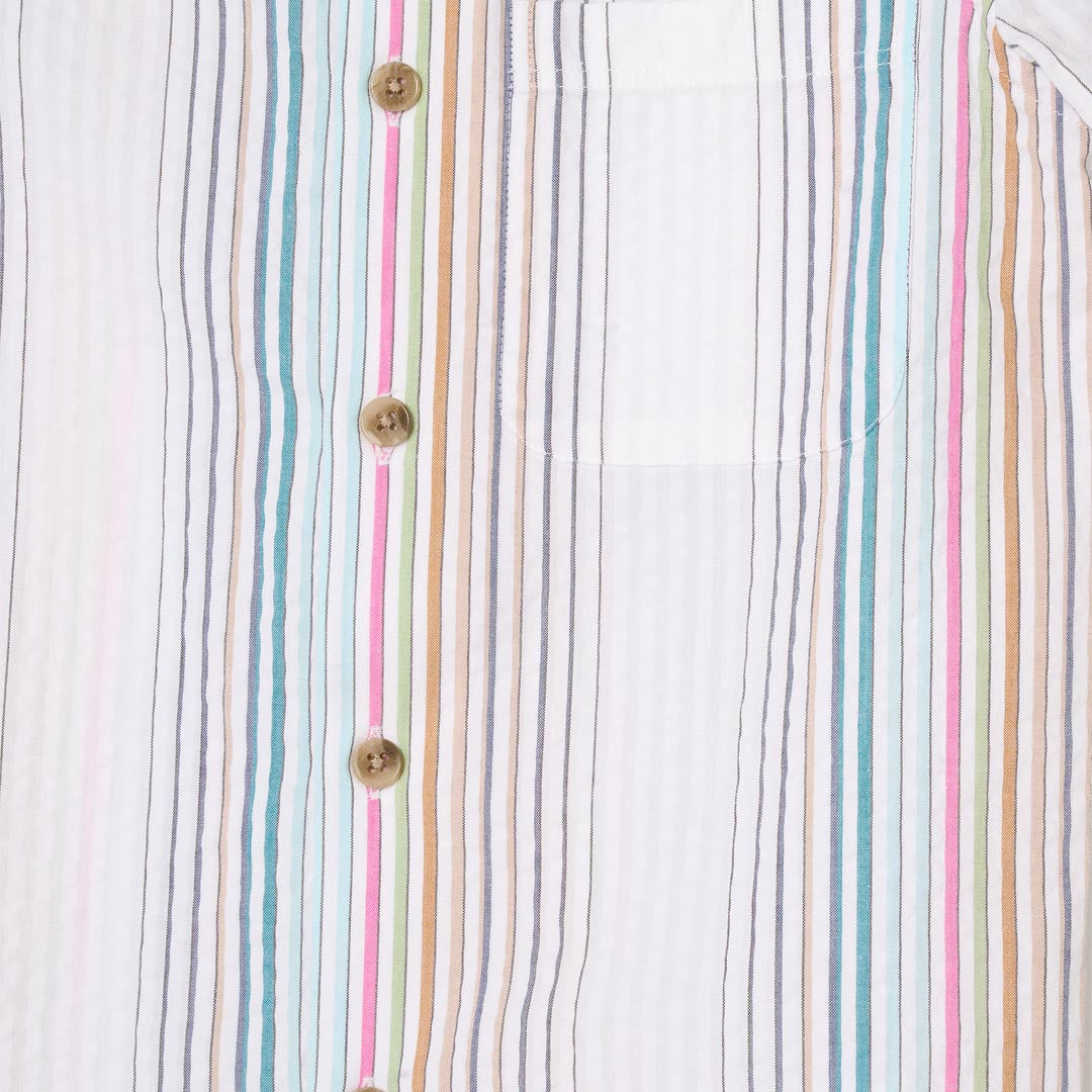 Cole Seersucker Stripe Shirt - Angel & Rocket