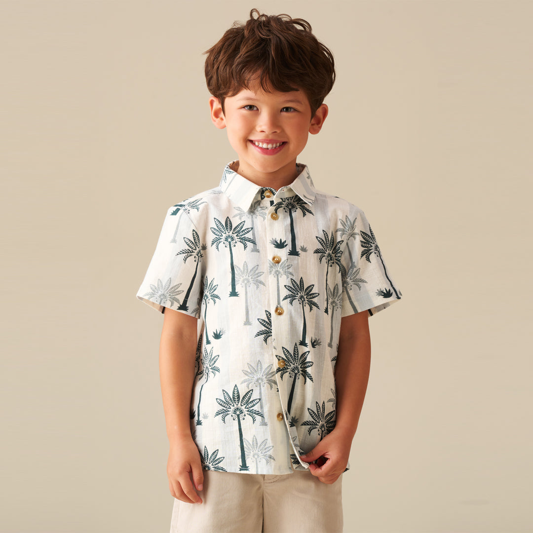 Jamie Palm Stripe Shirt