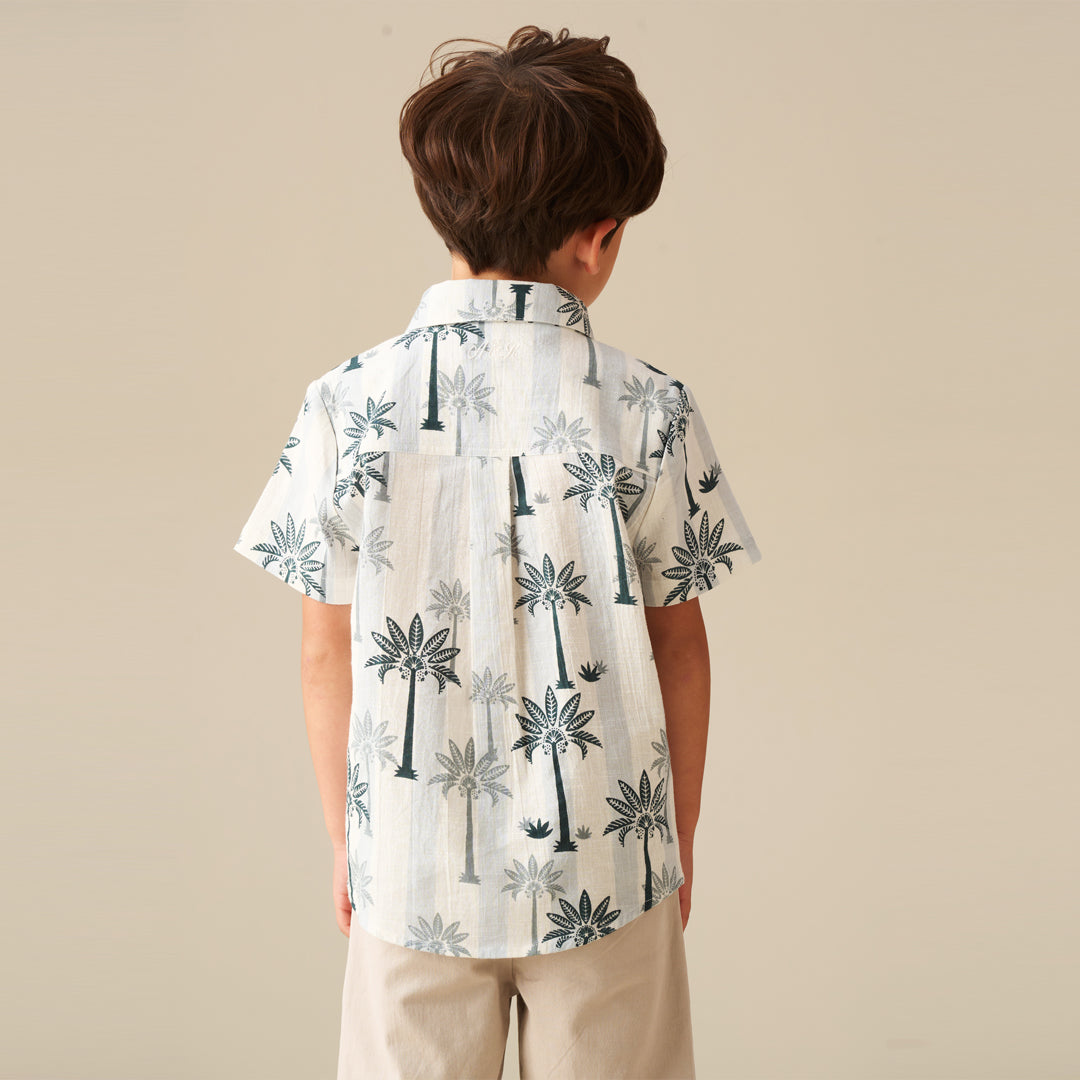 Jamie Palm Stripe Shirt