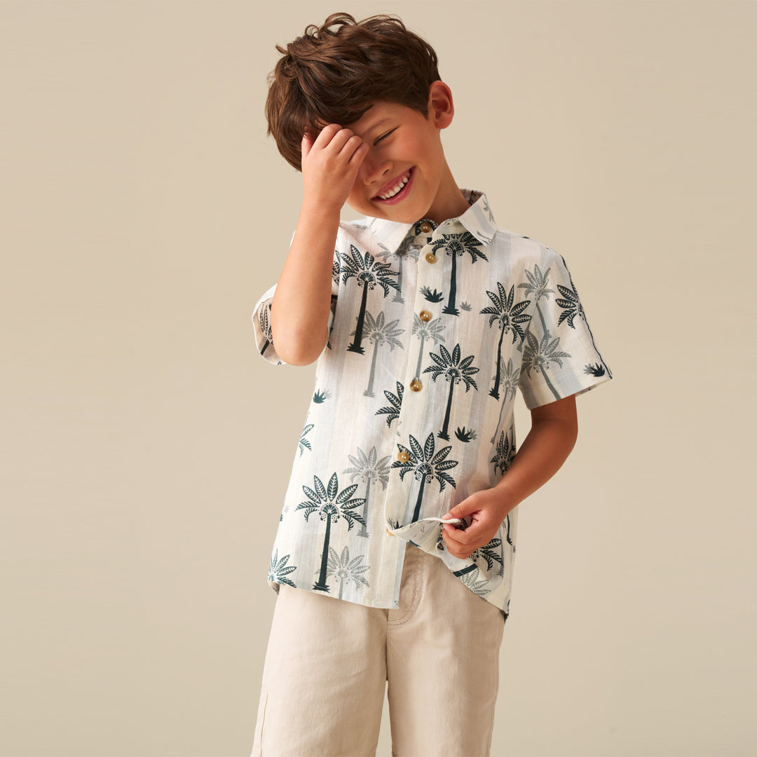 Jamie Palm Stripe Shirt