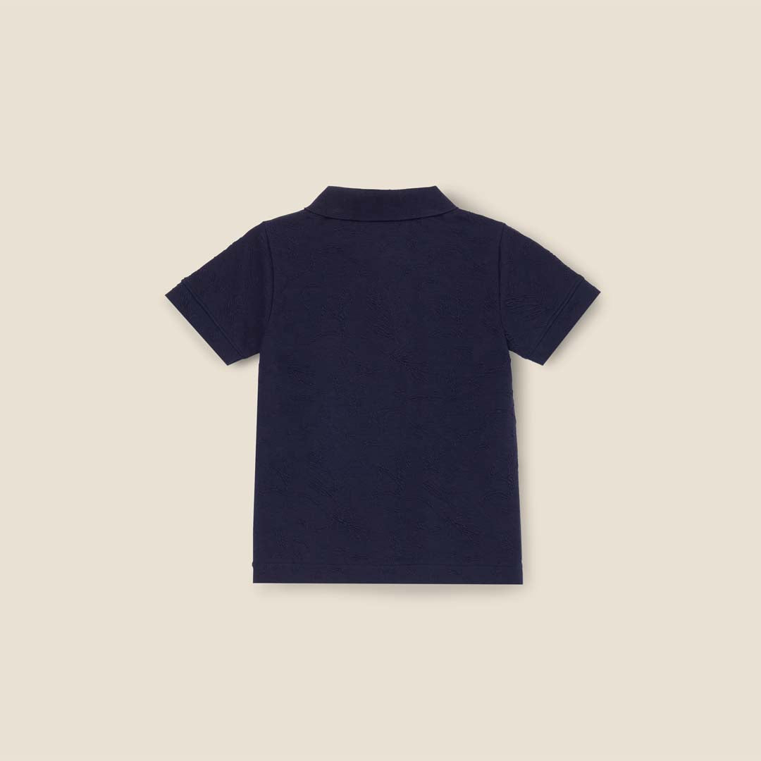 Greyson Jacquard Zip Polo