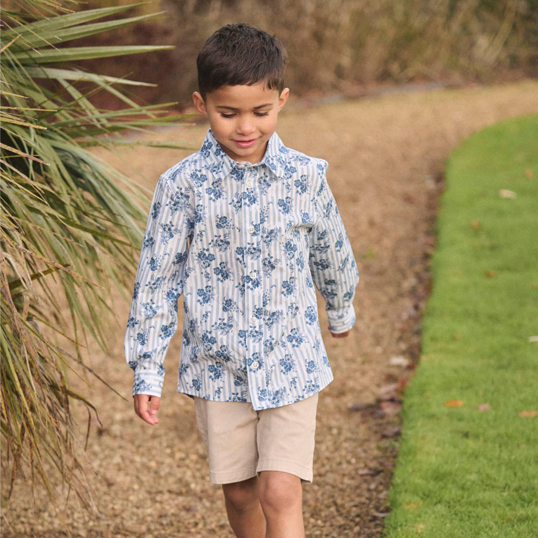 Ollie Stripe Floral Shirt