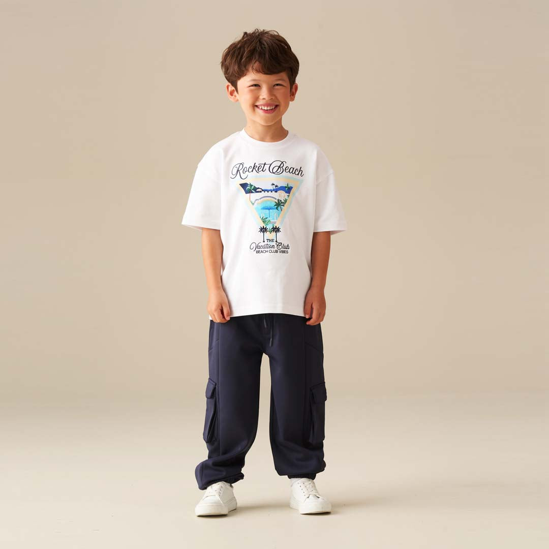 Frank Panelled Jogger Navy