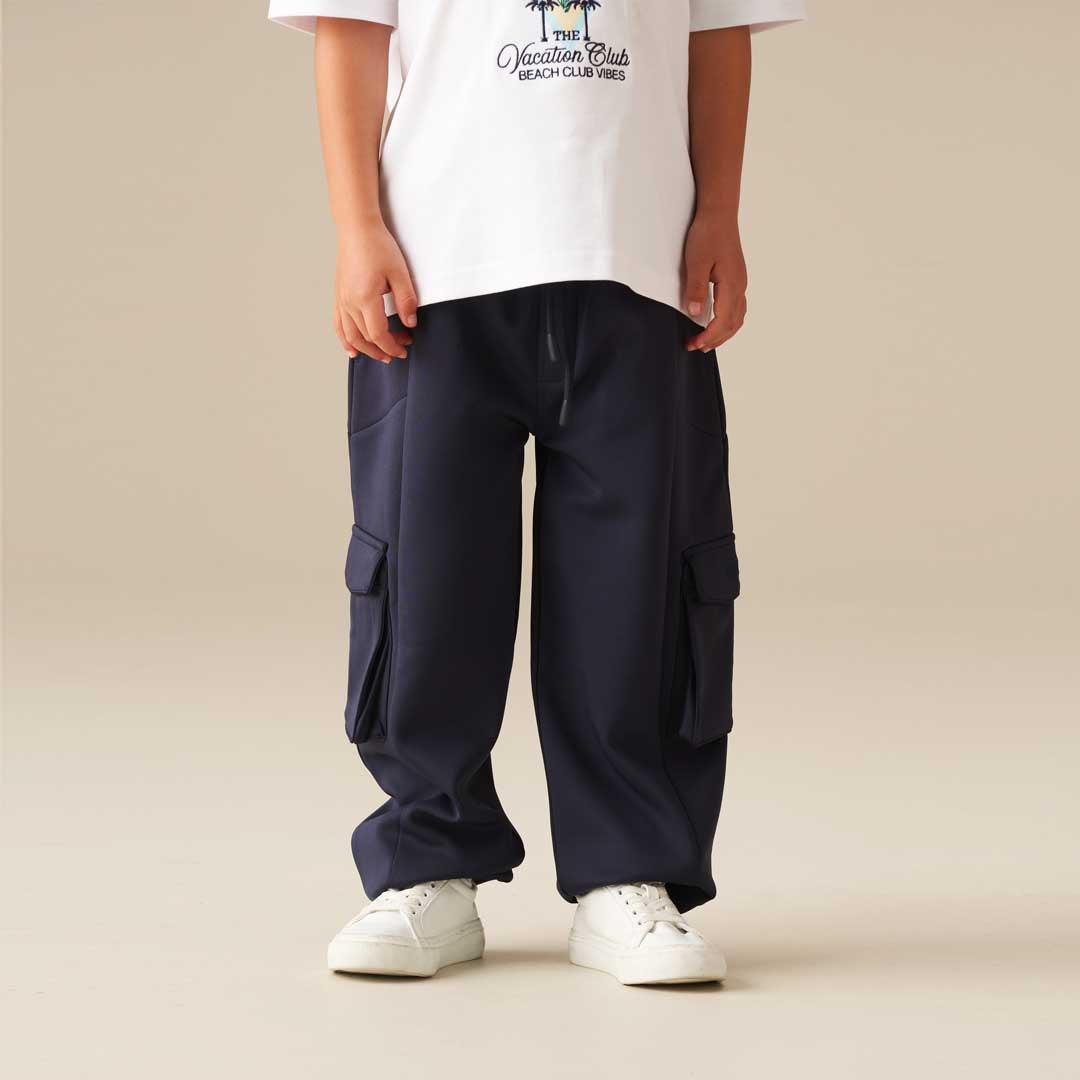 Frank Panelled Jogger Navy