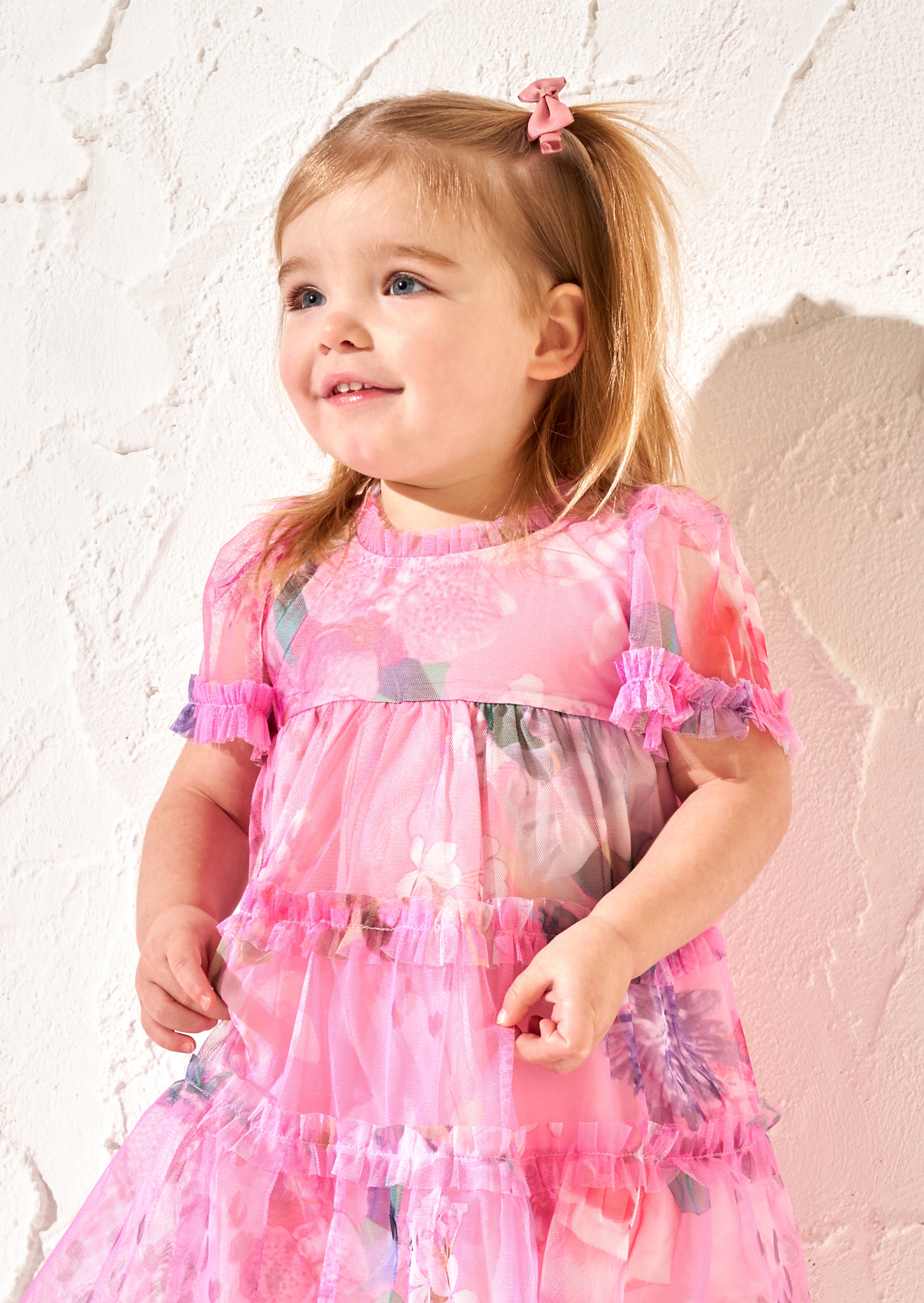 Eleanor Baby Mesh Print Dress