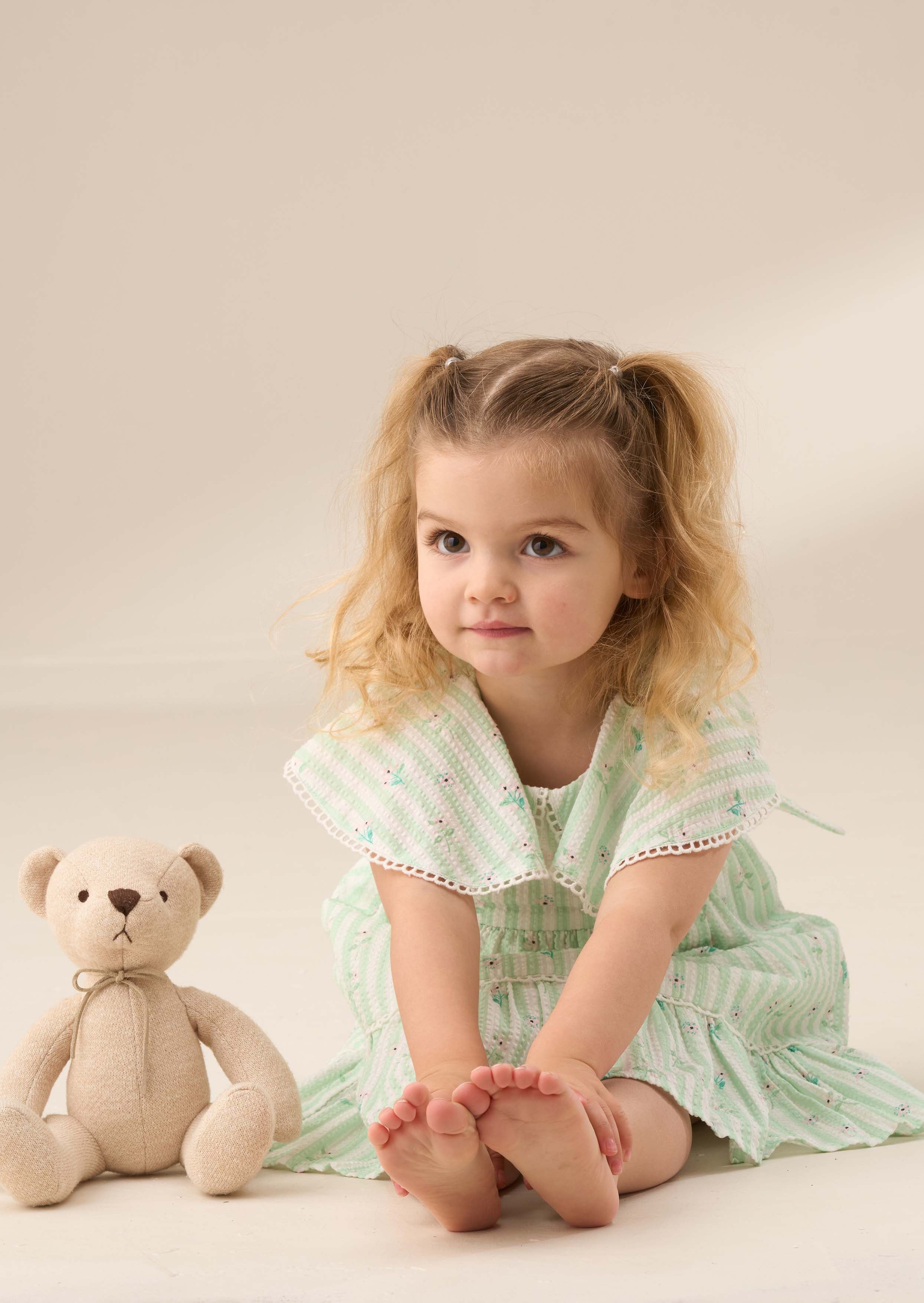 Mint Green Seersucker Dress