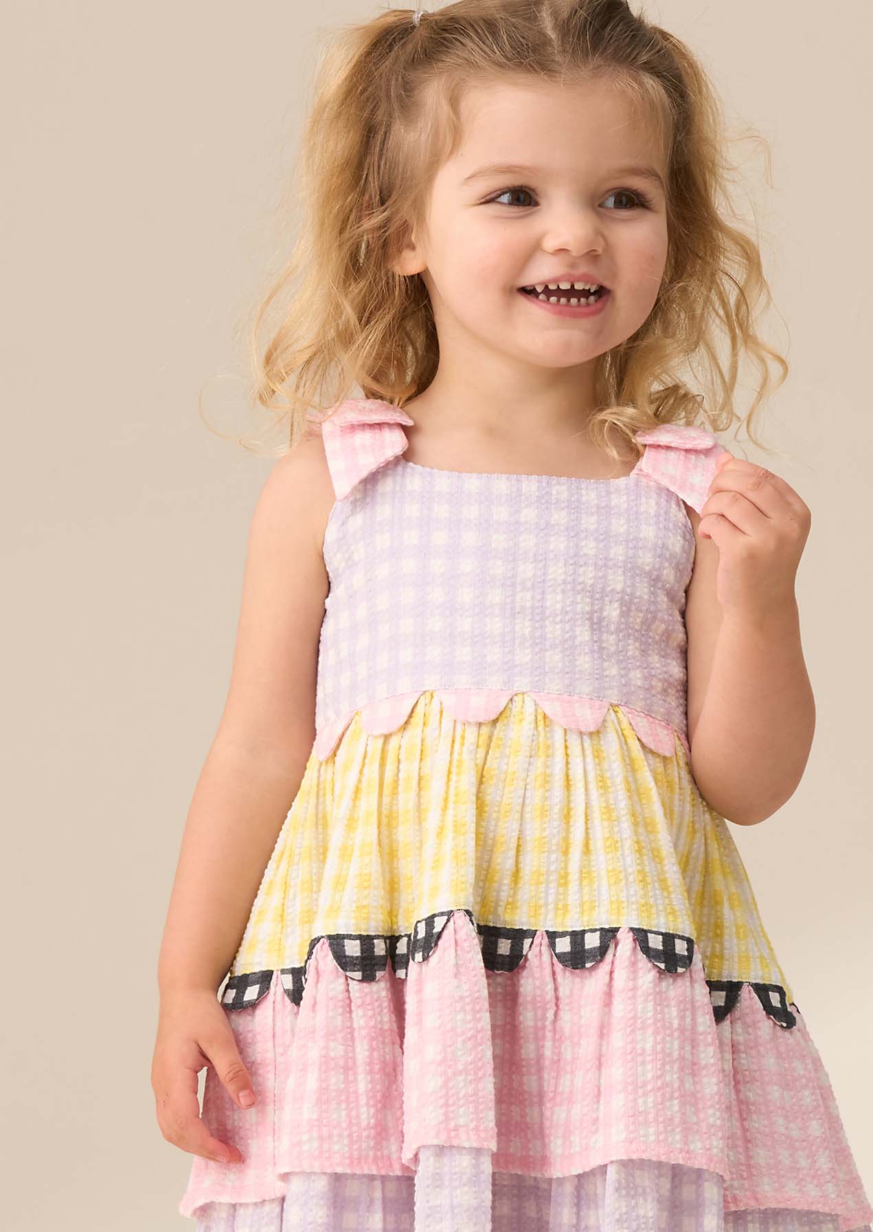 Sleveeless Multi Stripe Dress