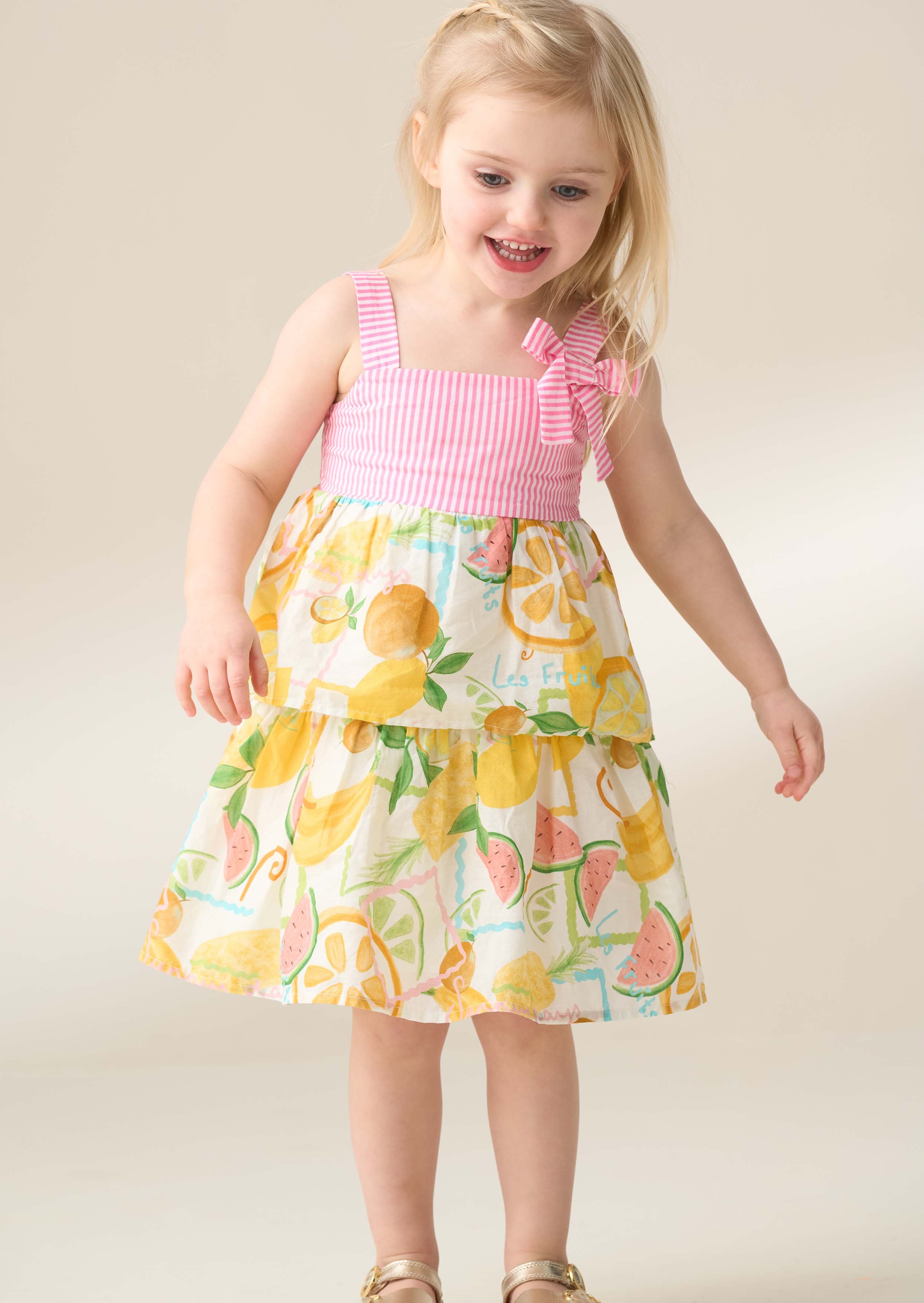 Baby Girl Multi Tiered Fruit Sundress