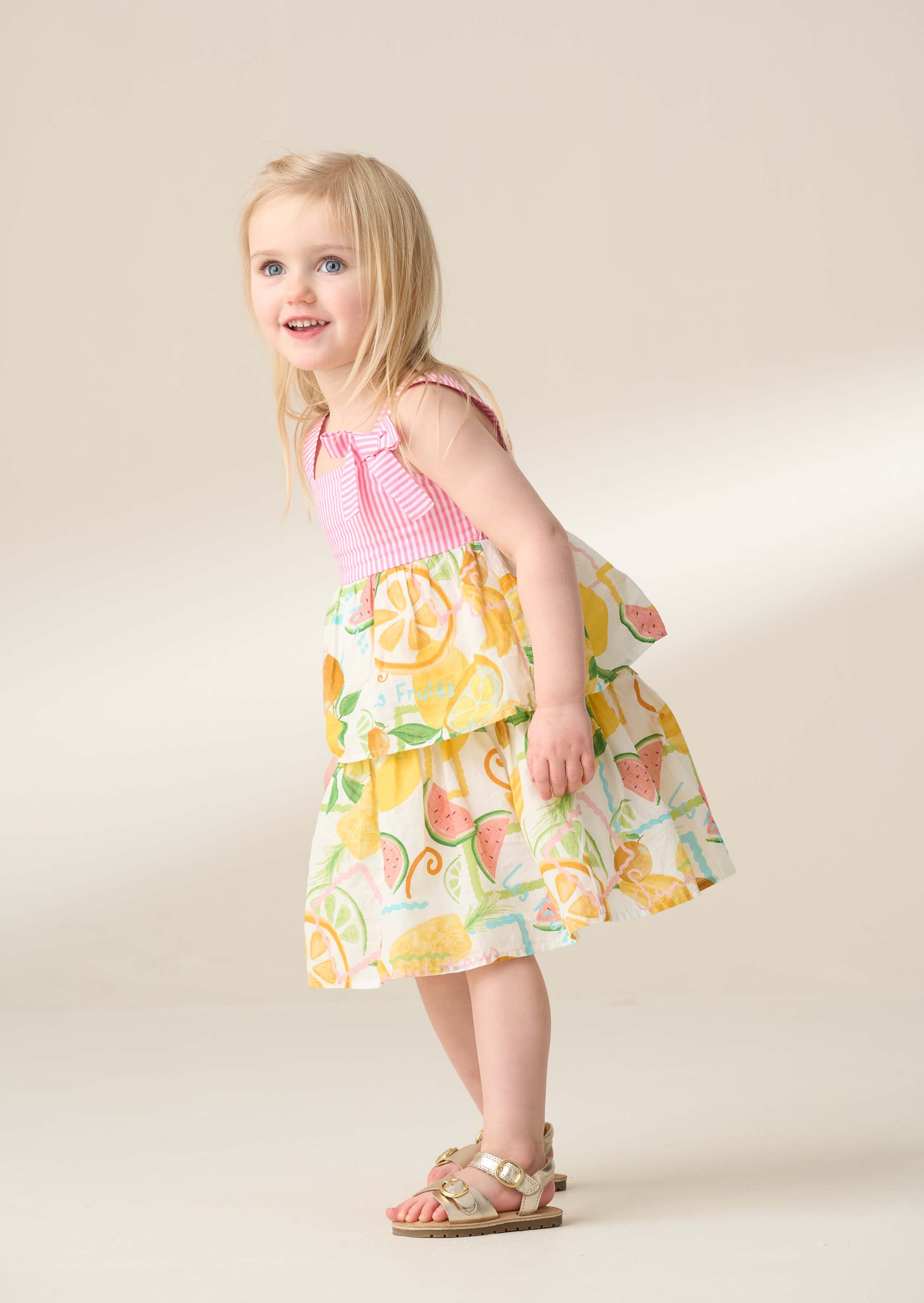 Girl Multi Tiered Fruit Sundress Pattern