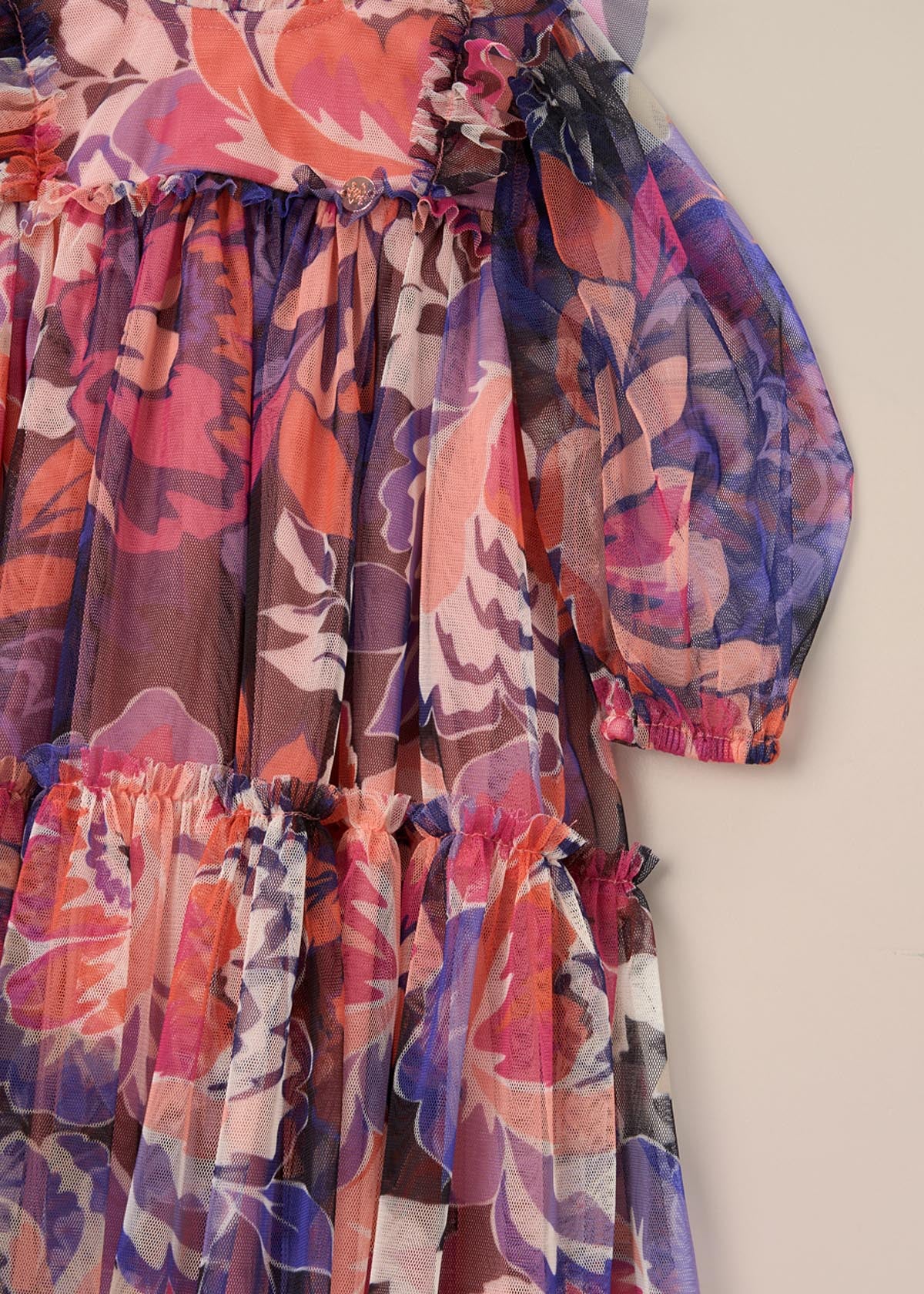 buy online Baby girl Floral Print Mesh Dress