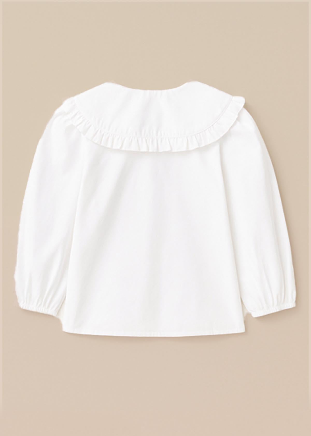 Afina Embroidered Collar Blouse