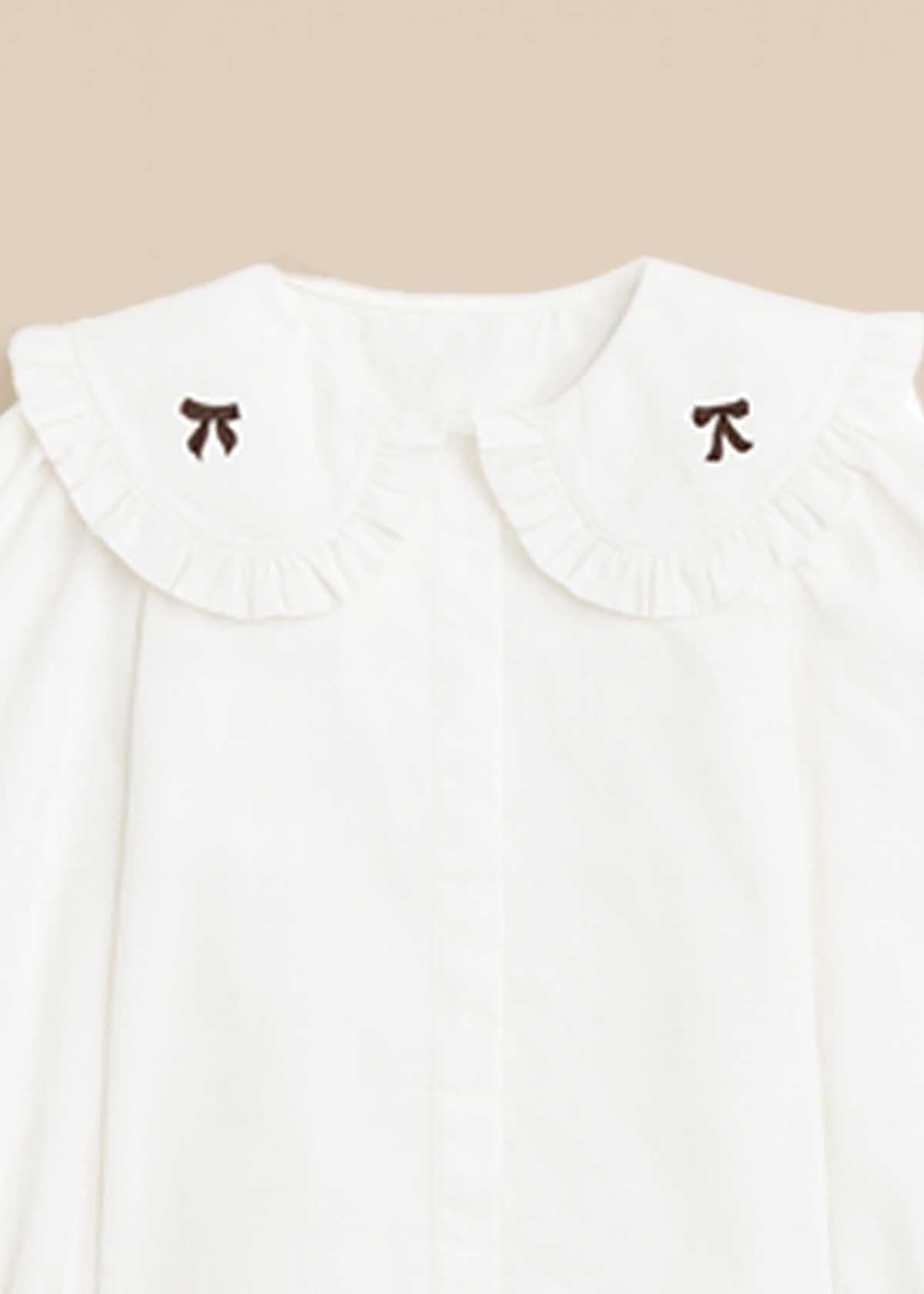 Afina Embroidered Collar Blouse