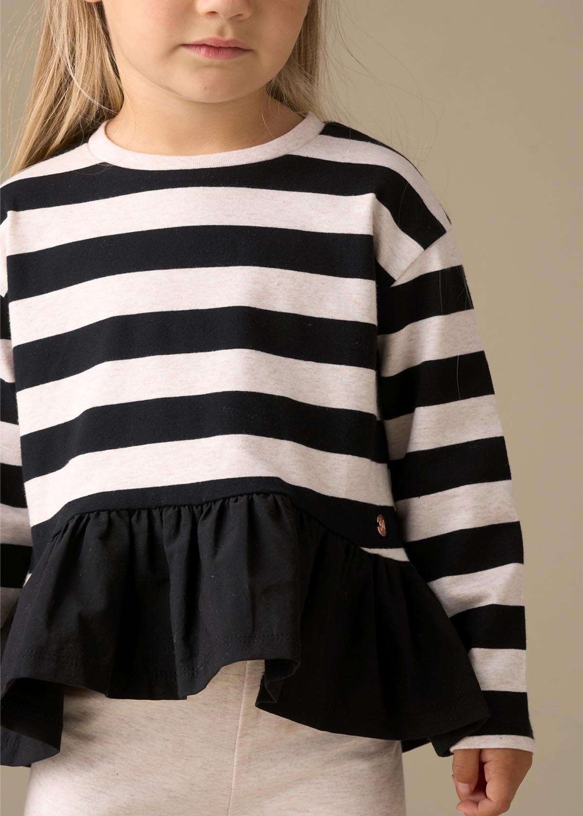 Marley Stripe Jersey Top And Spot Legging