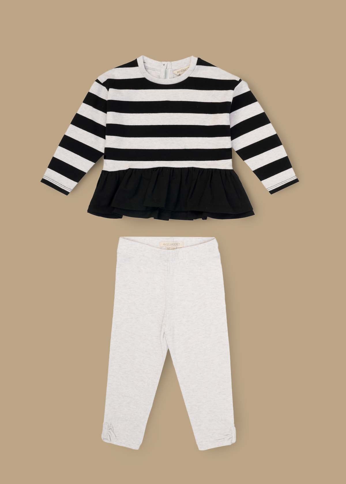 Marley Stripe Jersey Top And Spot Legging