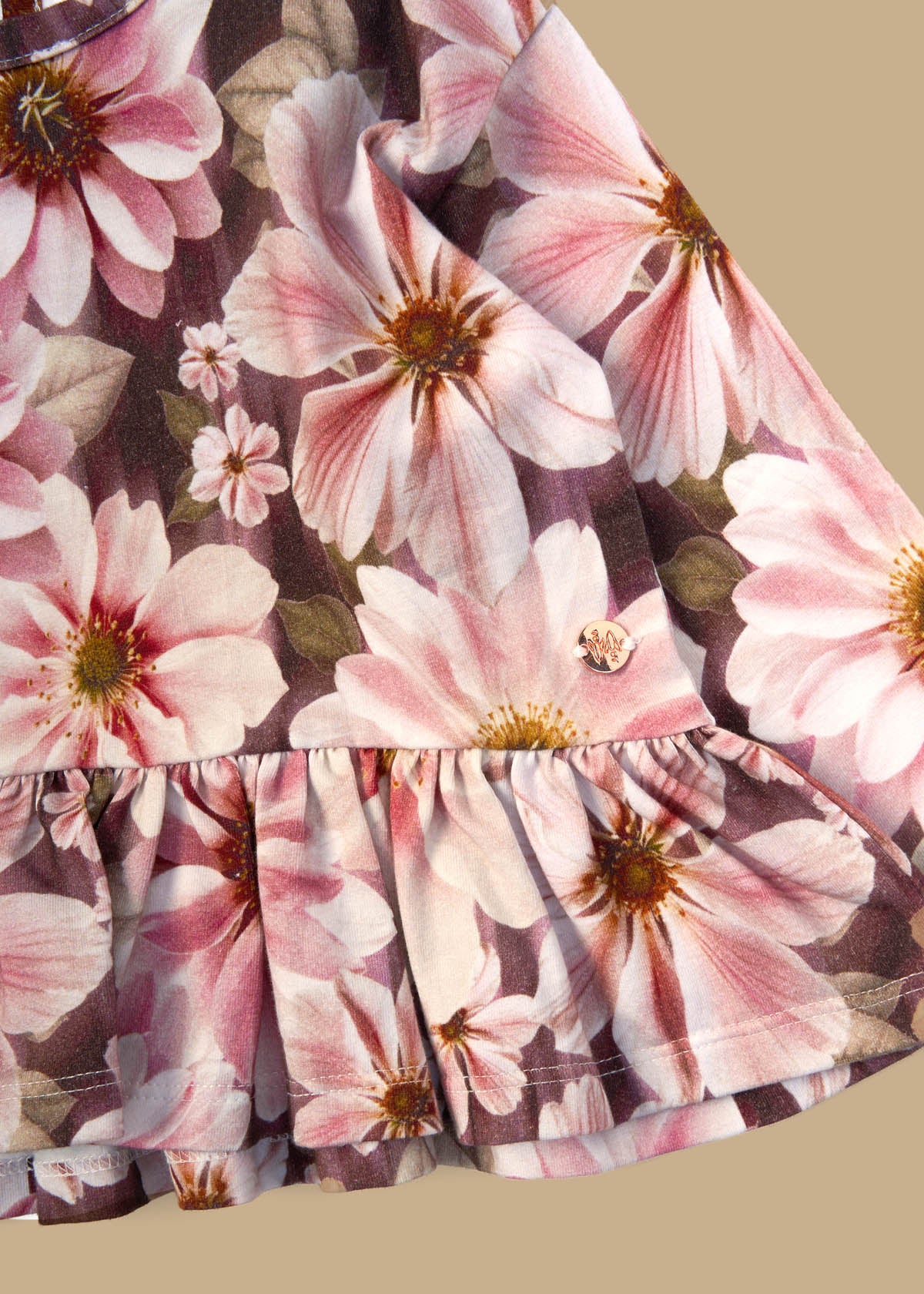 Erica Floral Peplum Top with Matching Legging