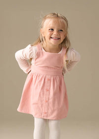 Orla Cord Pinny & Print Bodysuit