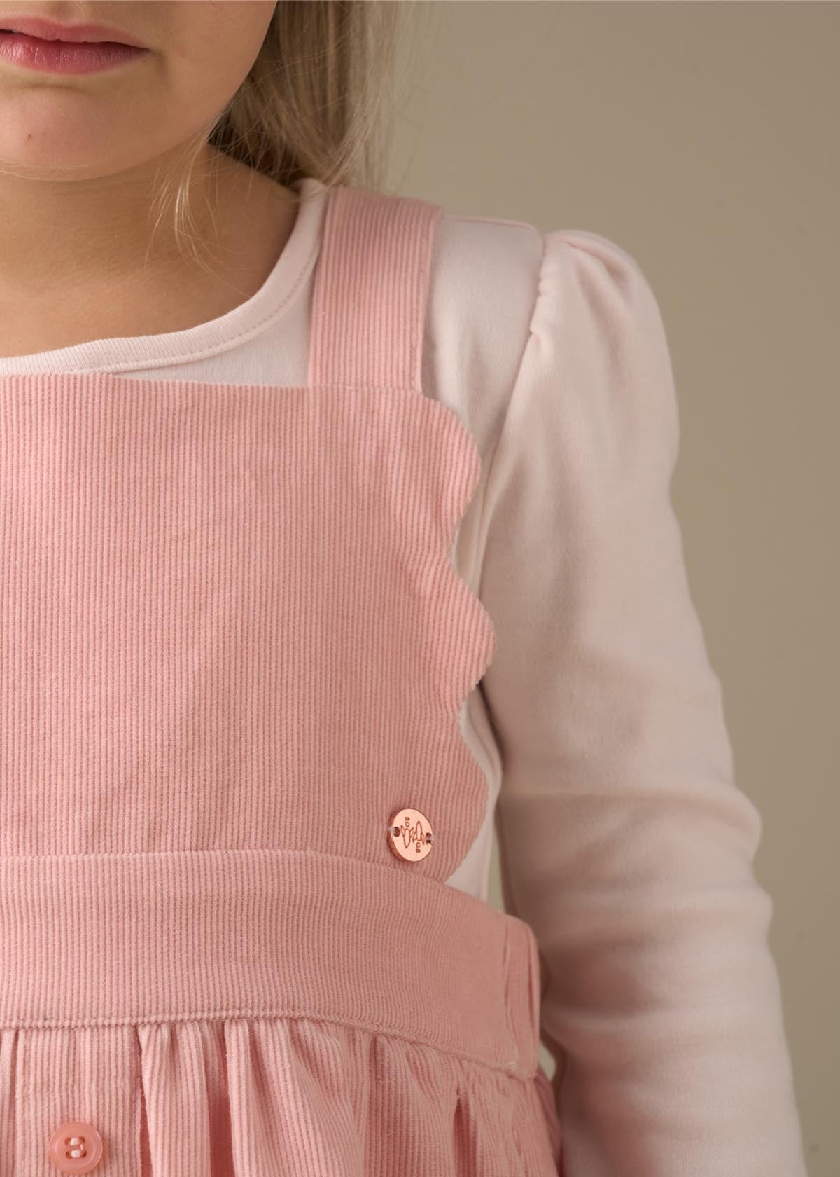 Orla Cord Pinny & Print Bodysuit