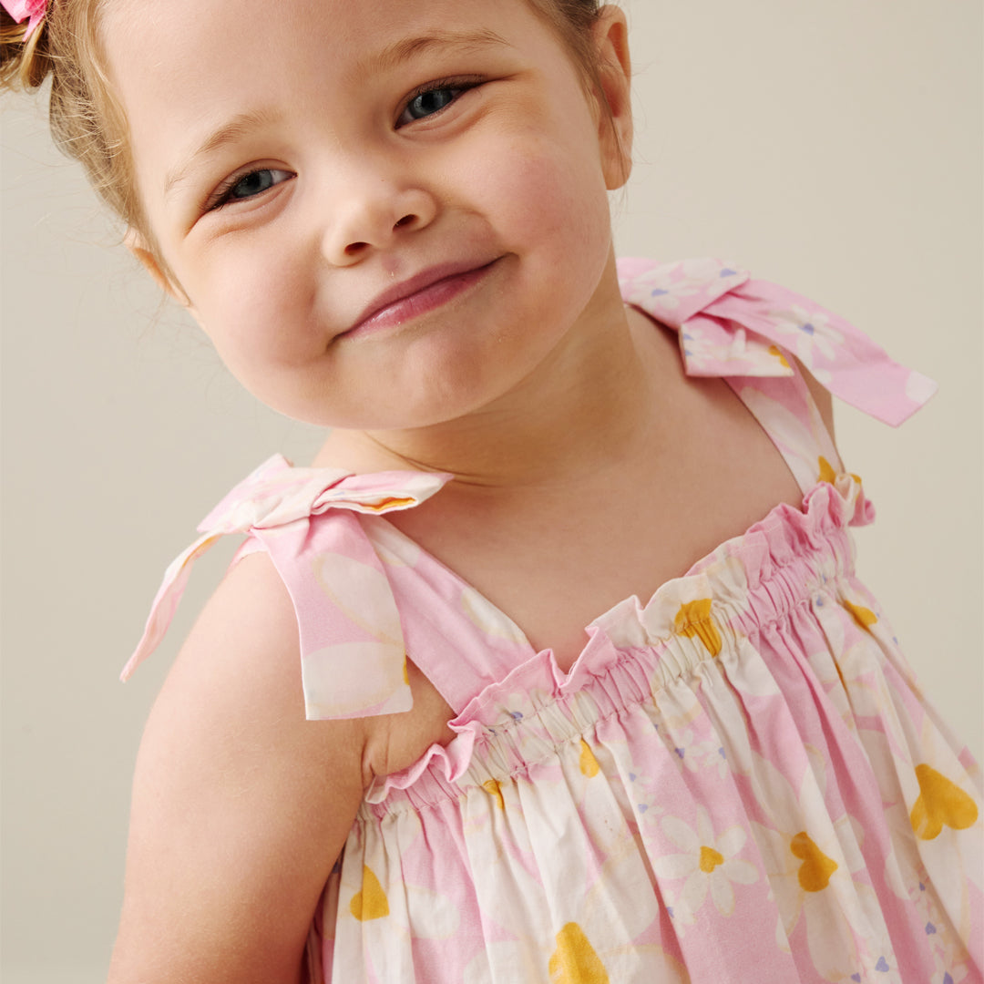 Minnie Daisy Print Bow Shoulder Tunic And Bloomer