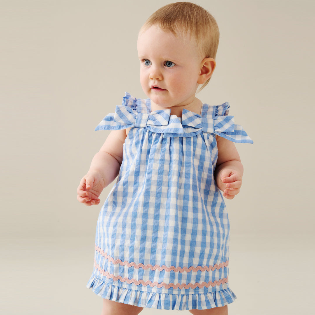 Alora Gingham Ric Rac Dress