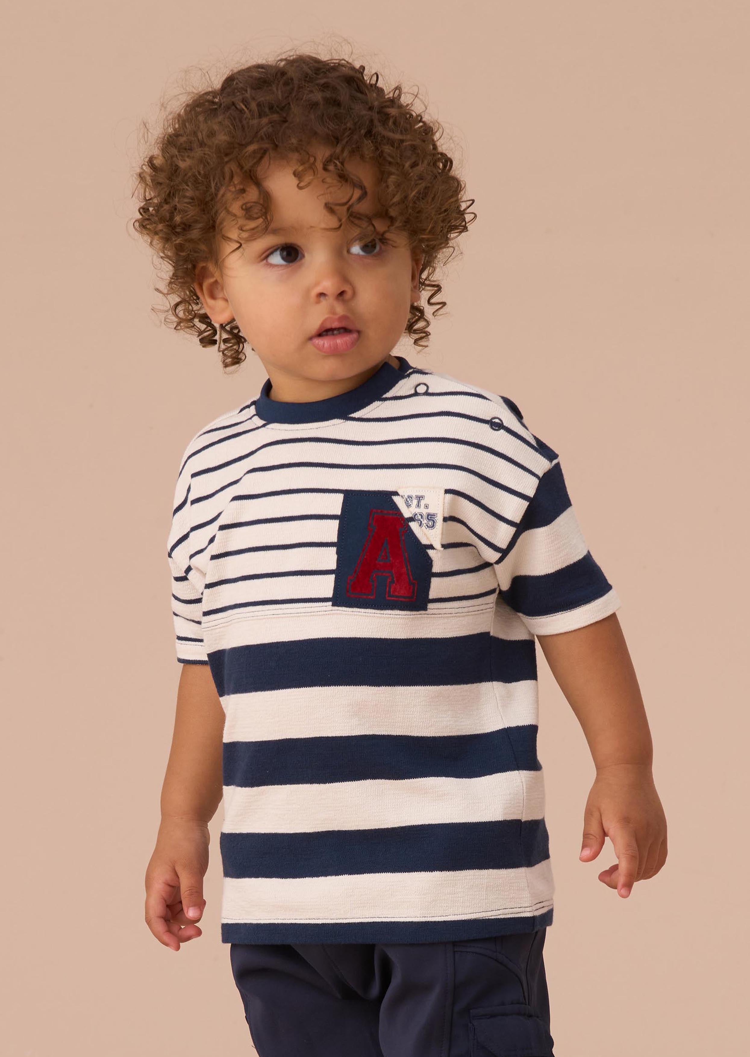 Boy Stripe Block T Shirt