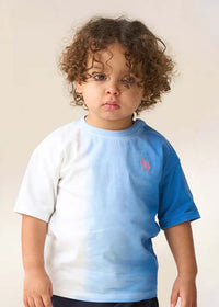 Brad Blue Mini Ombre Washed T Shirt