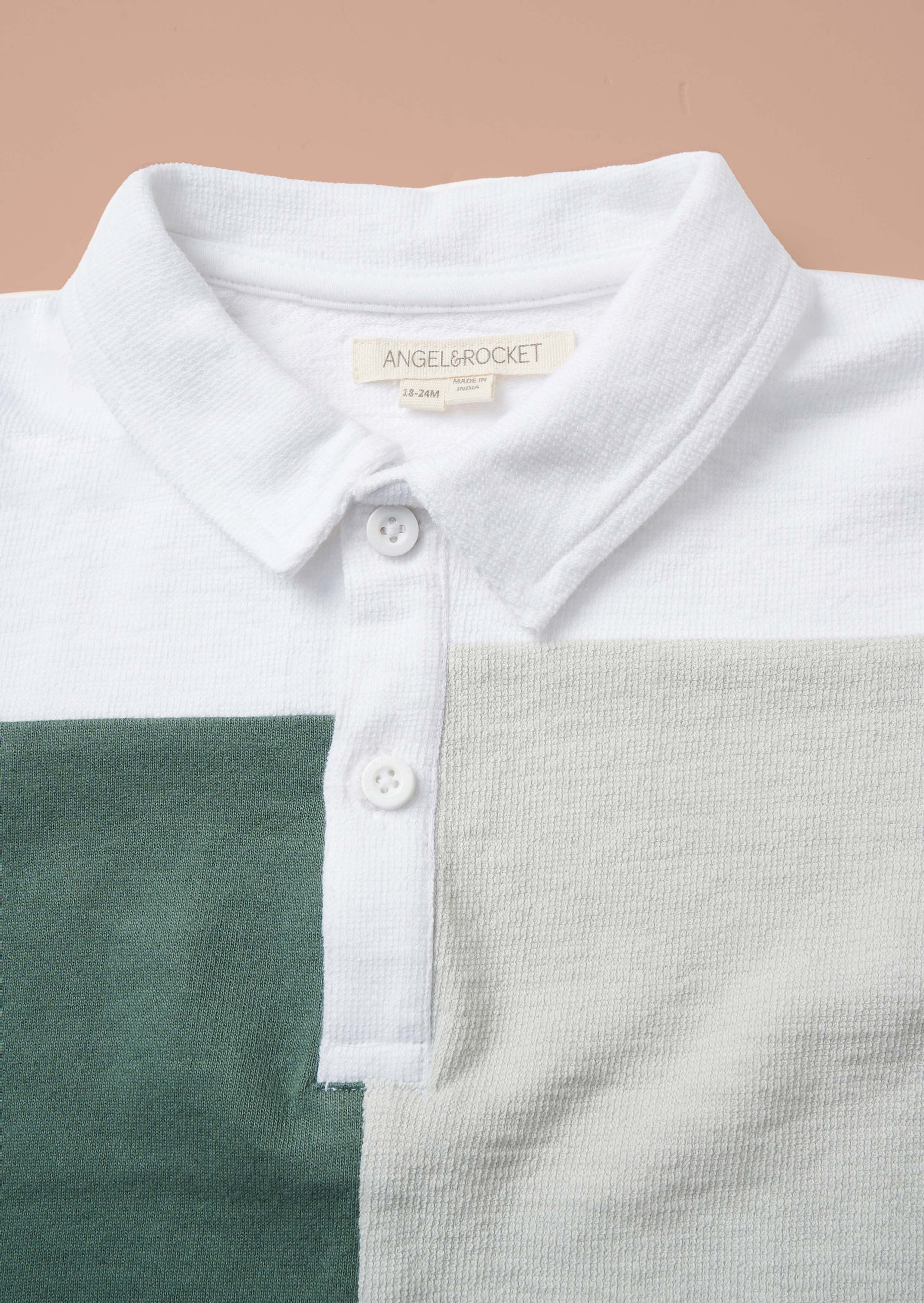 Outfit Textured Colour Block Polo