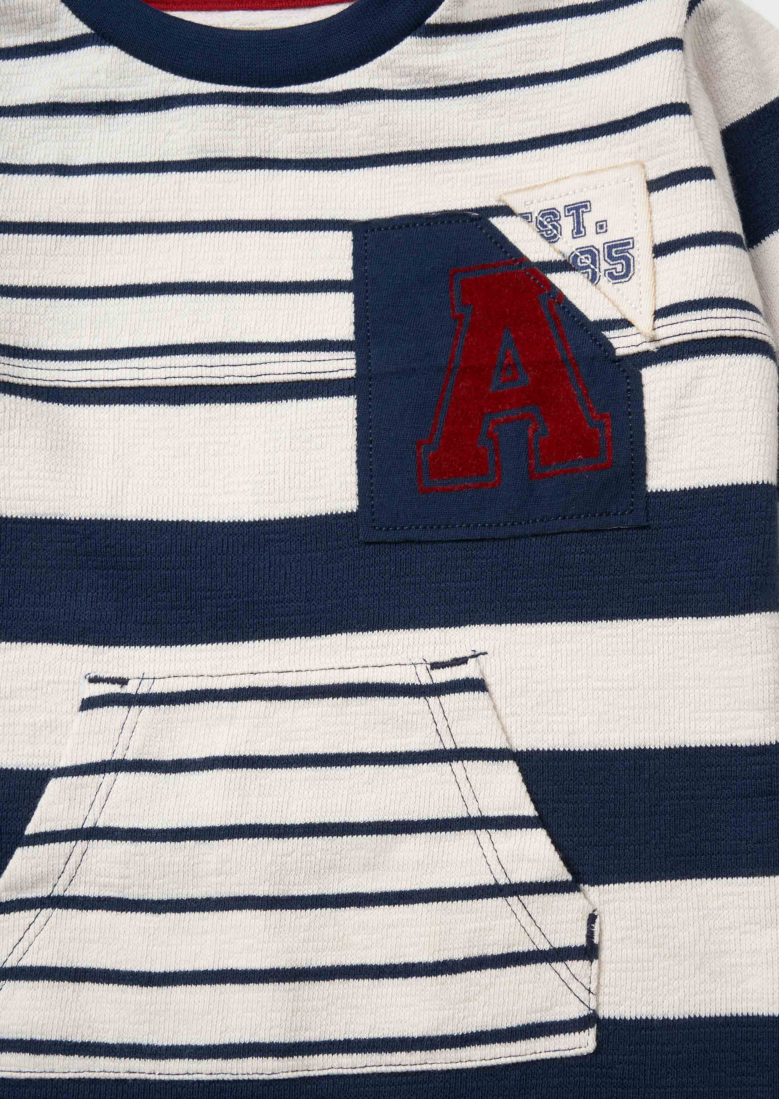 Outfit Textured Stripe Babygrow